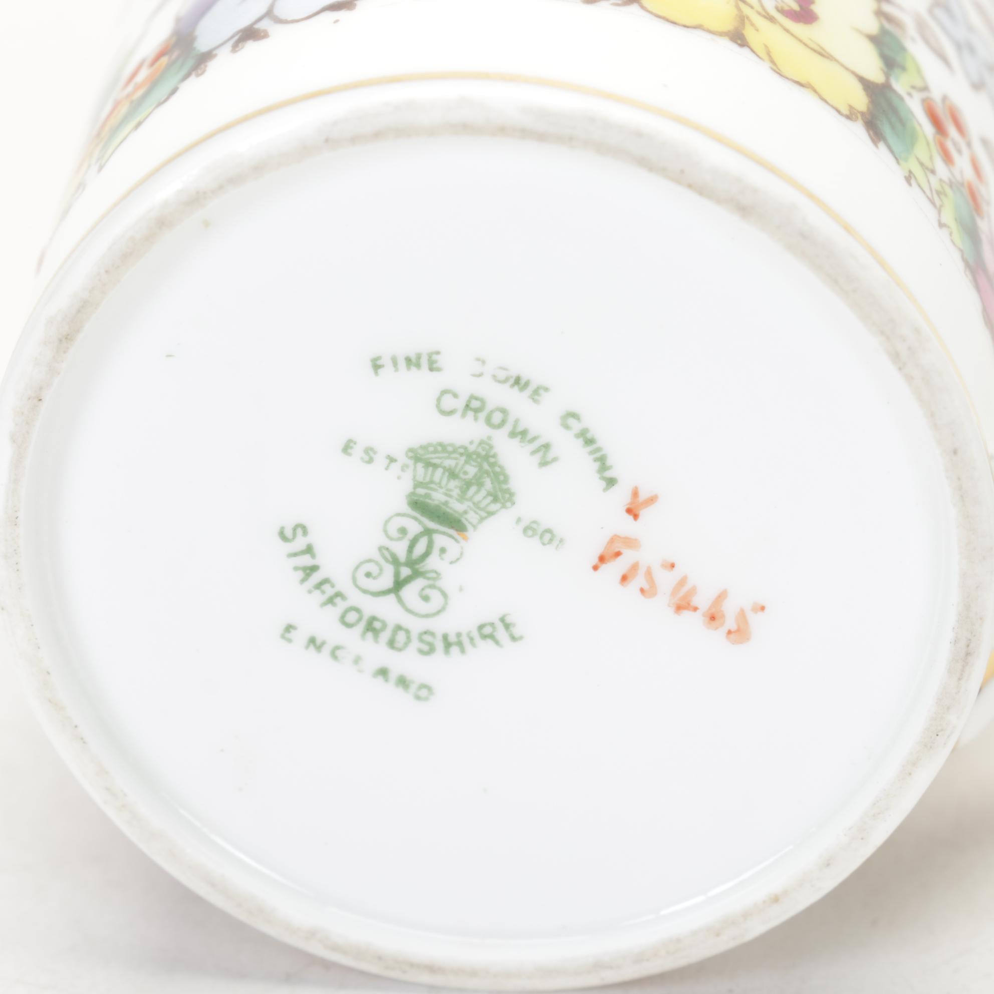 Limoges Hand-Painted Porcelain Platter with Other Wall Pocket and Tableware