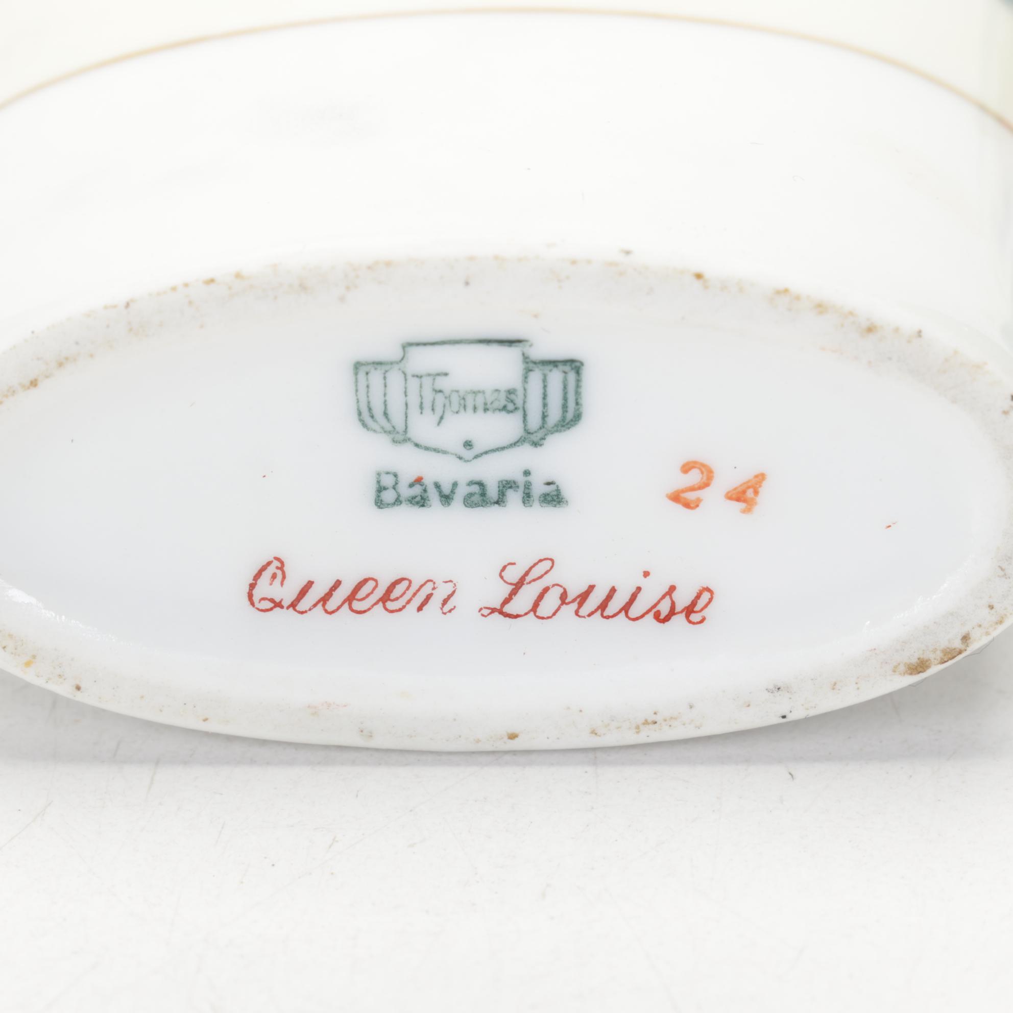 Limoges Hand-Painted Porcelain Platter with Other Wall Pocket and Tableware