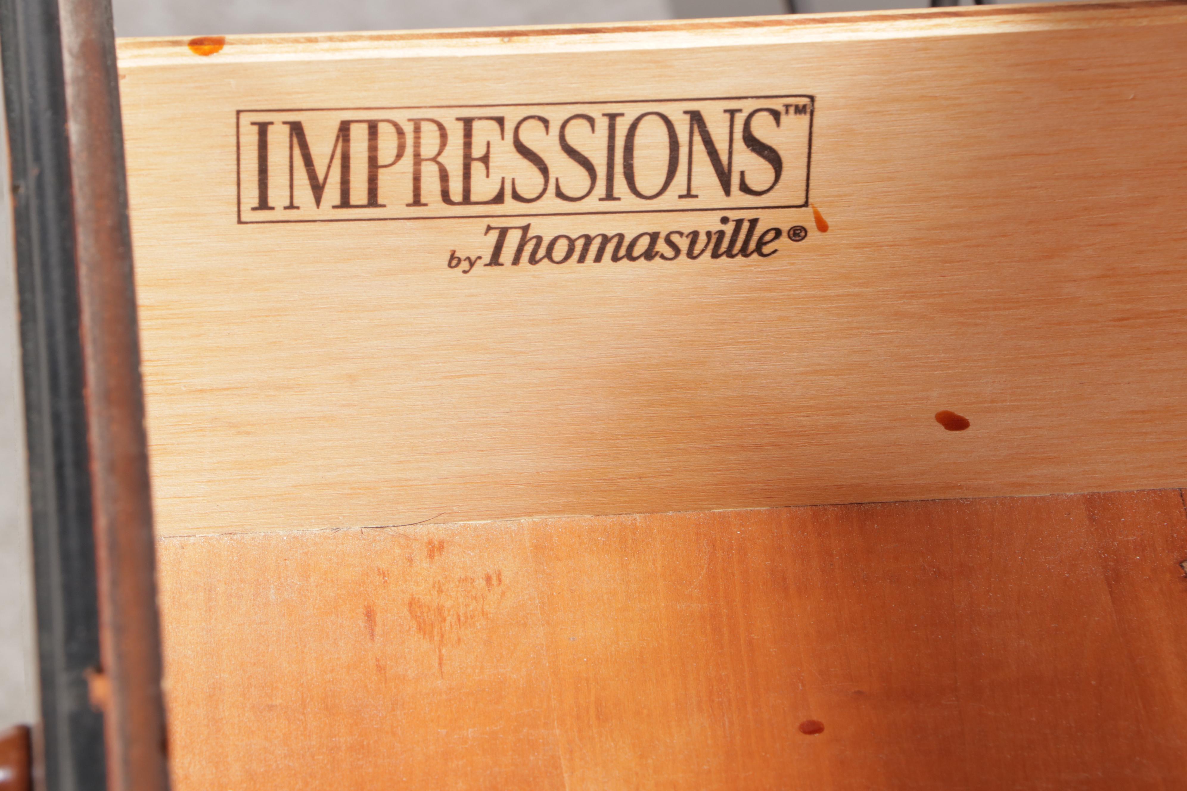 Impressions by Thomasville Solitaire Parcel-Ebonized Ten-Drawer Dresser