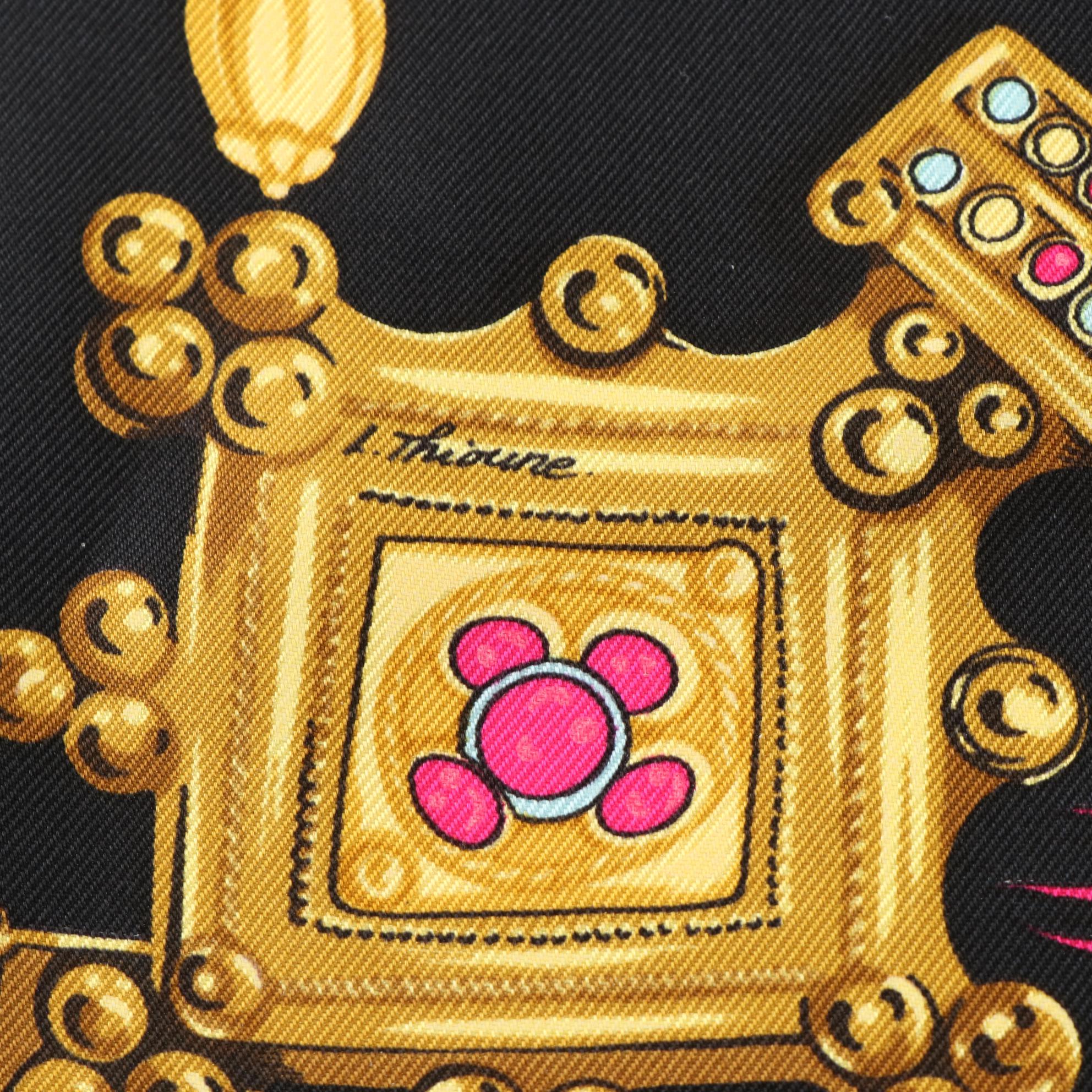 Hermès "Parures des Sables" Scarf 90 in Silk Twill