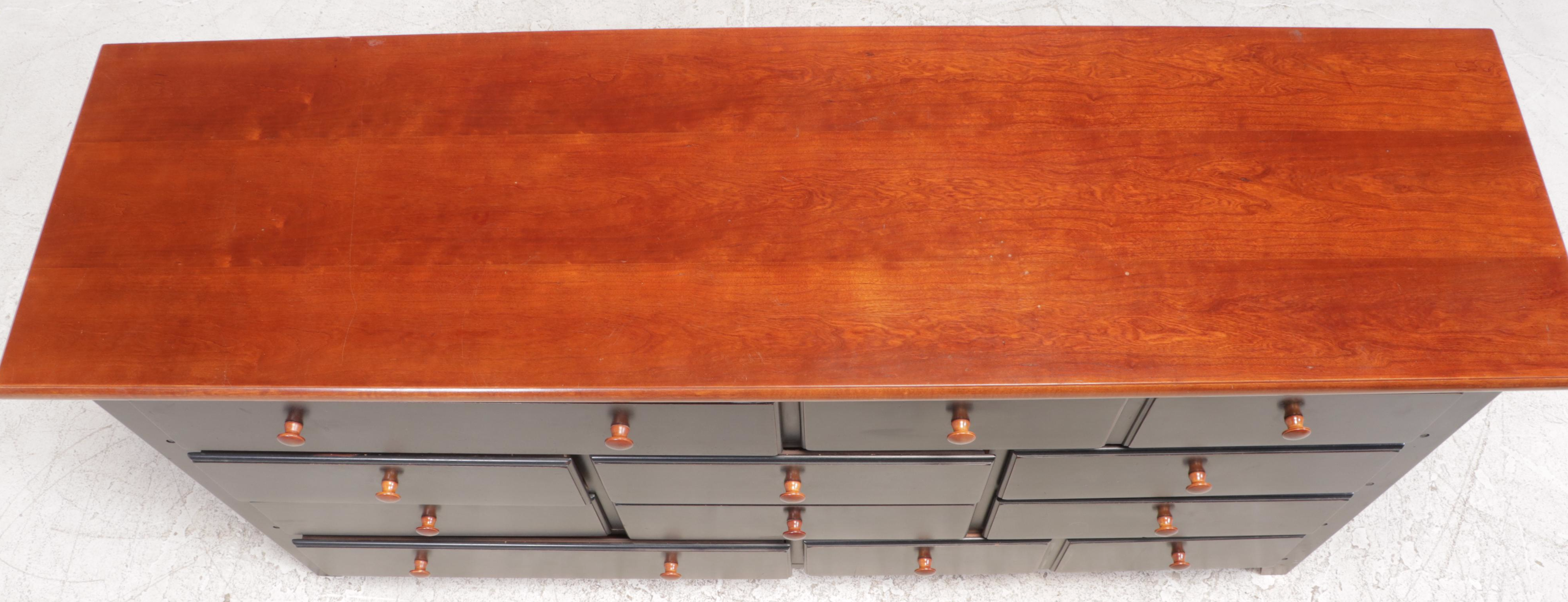 Impressions by Thomasville Solitaire Parcel-Ebonized Ten-Drawer Dresser