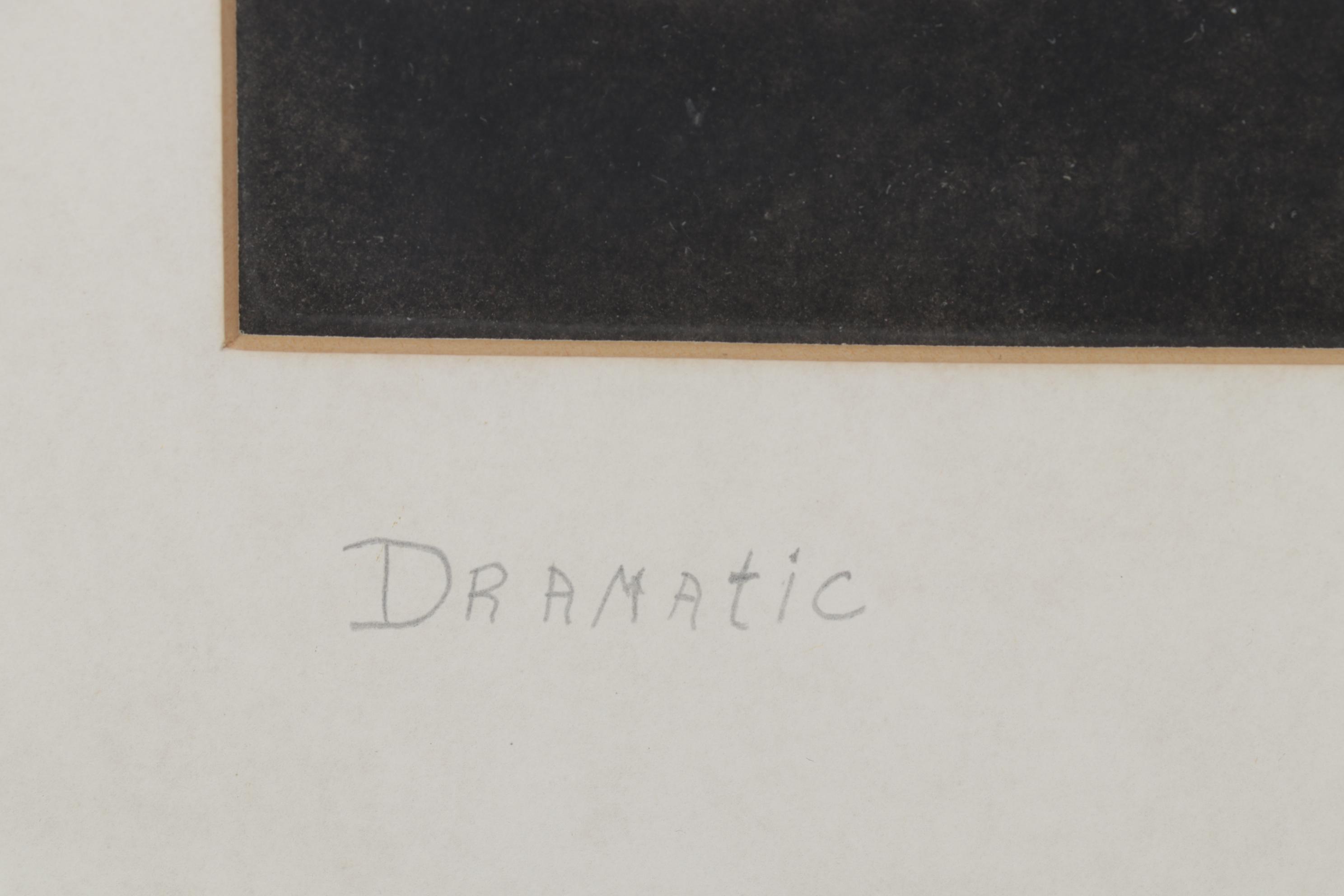 P. Pastor Landscape Photogravure "Dramatic," Early 20th Century