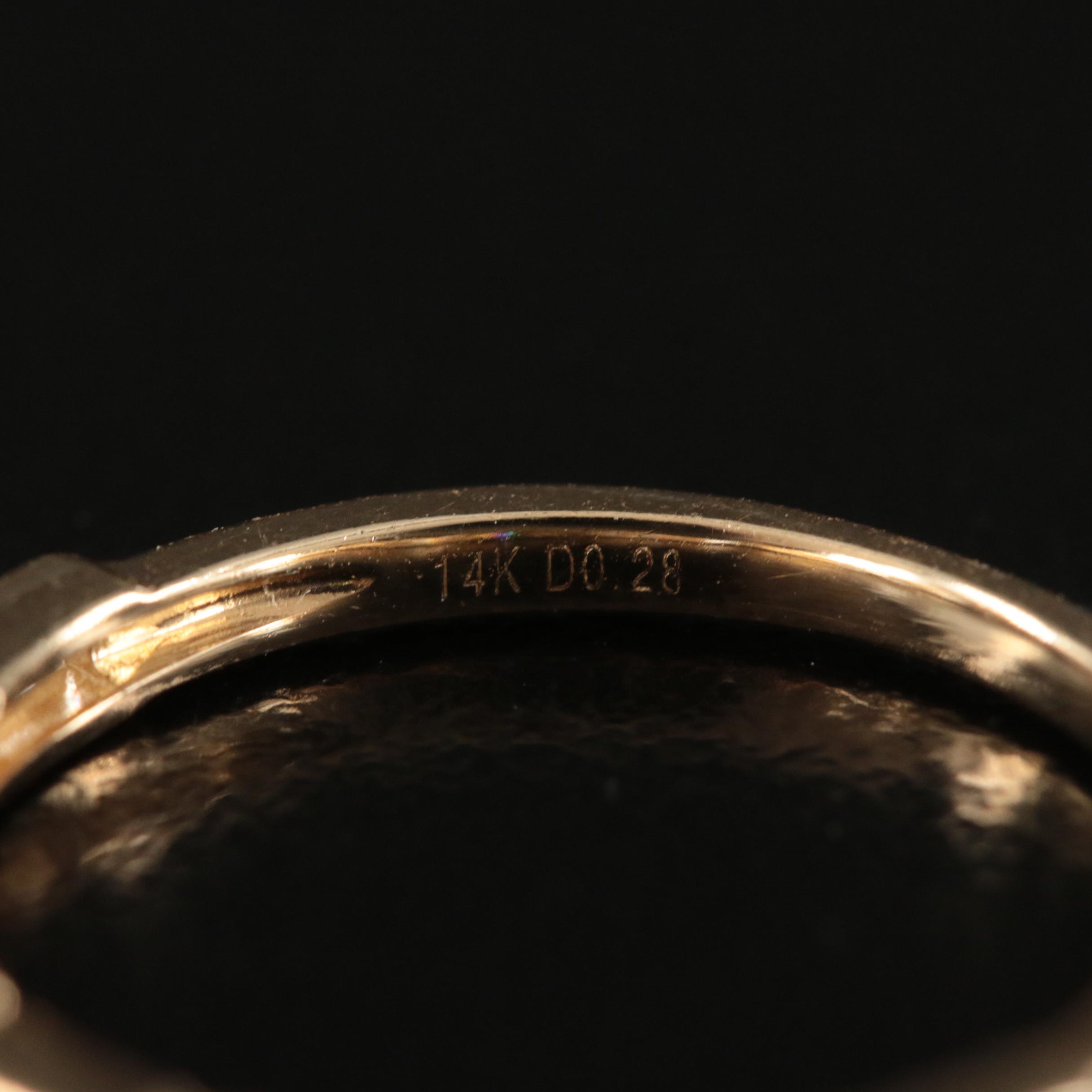 14K 0.28 CTW Diamond Band