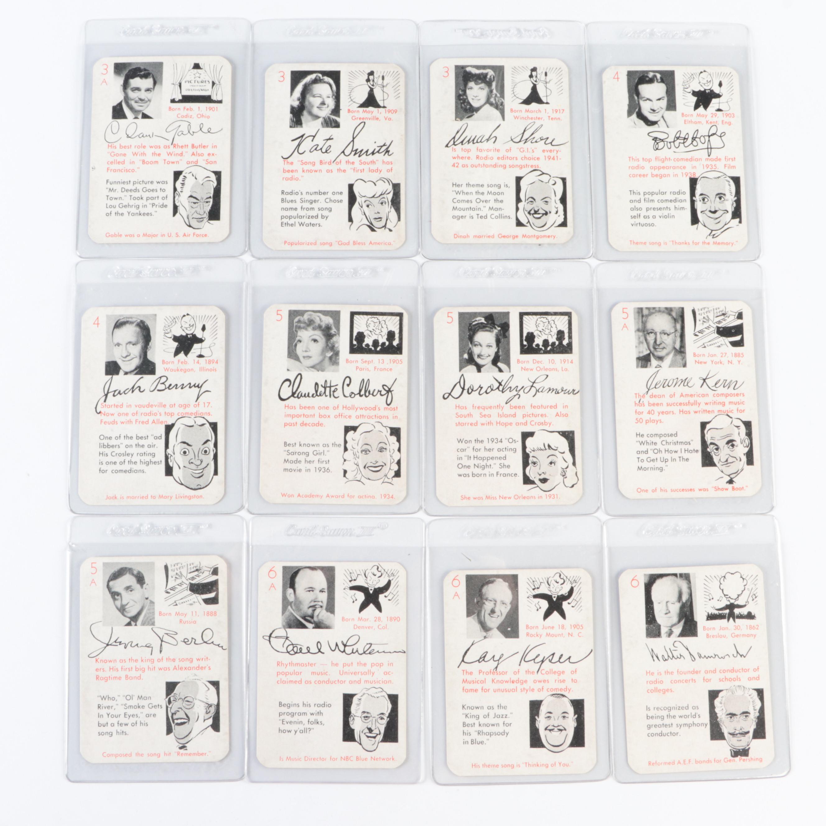 1945 Leister Autographs Card Game Complete Set with Babe Ruth and More