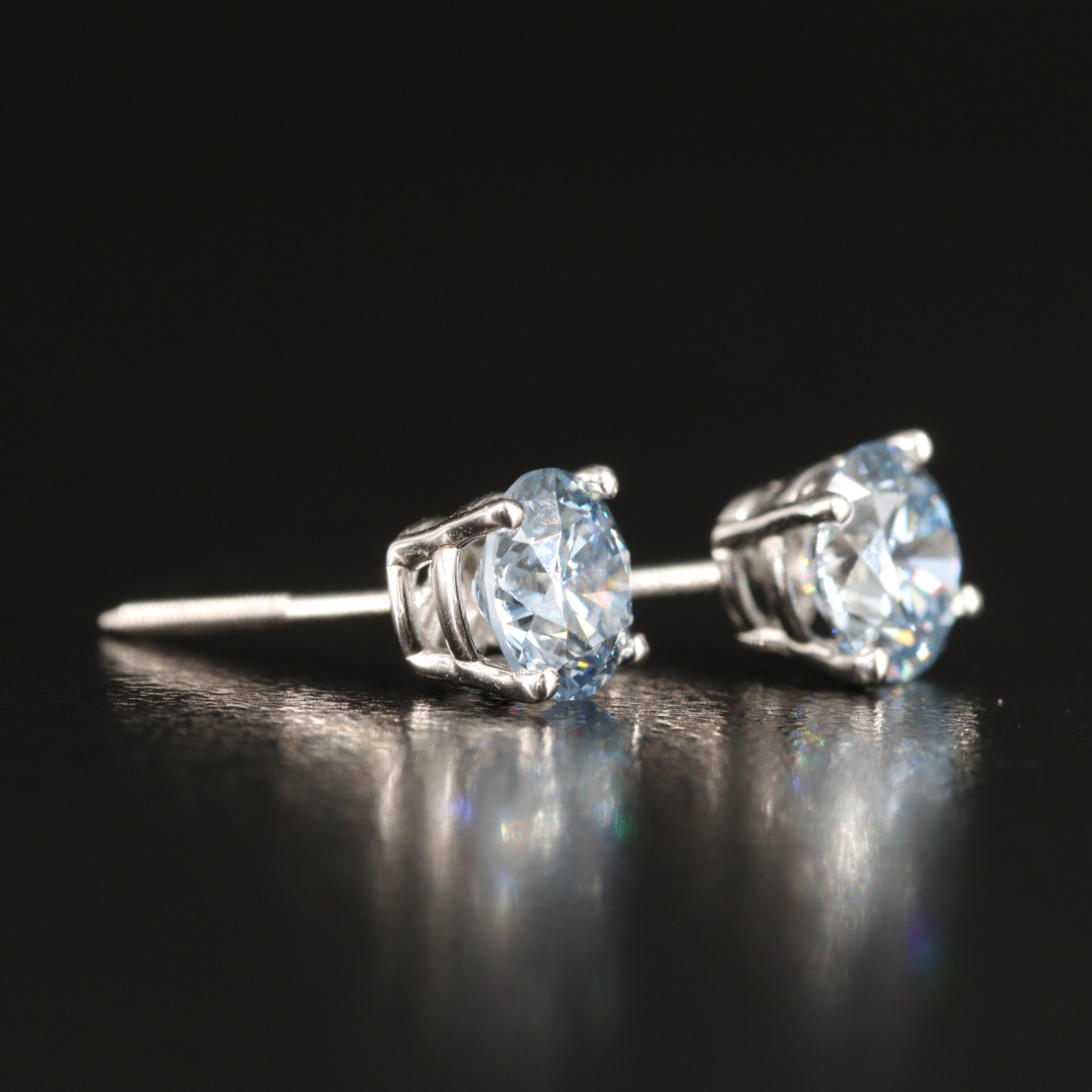 14K 1.10 CTW Lab Grown Diamond Stud Earrings