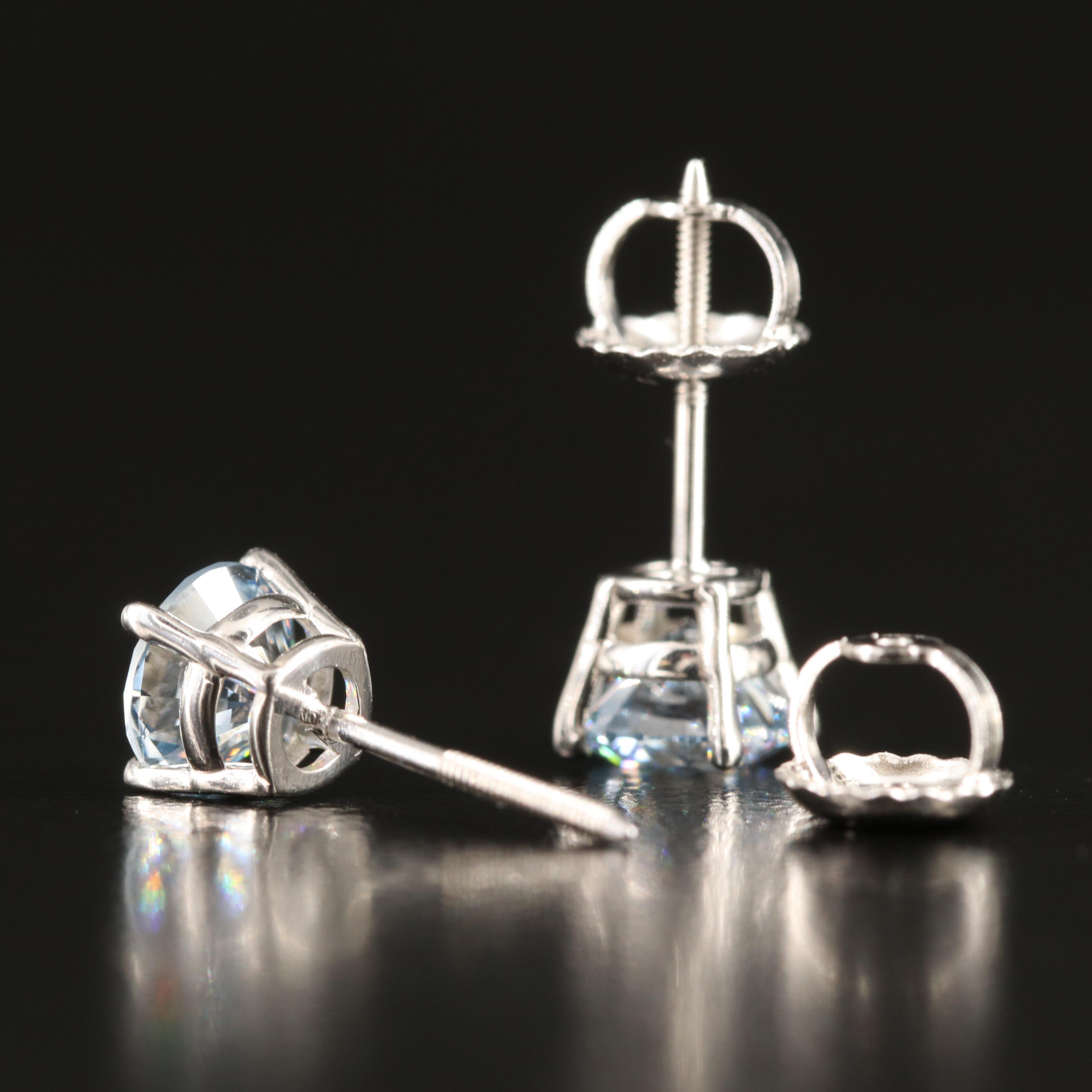 14K 1.10 CTW Lab Grown Diamond Stud Earrings