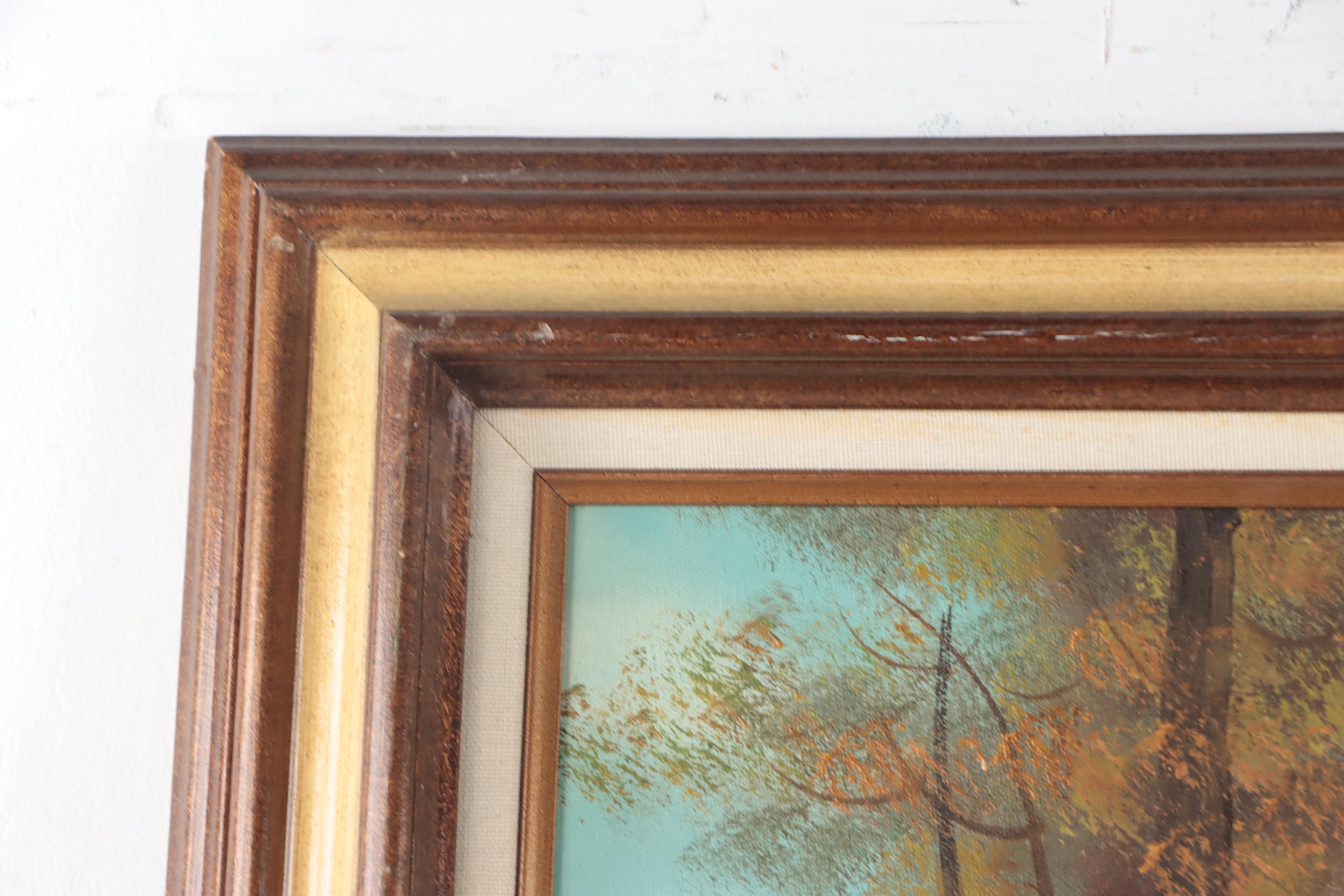 Woodland Mountain Landscape Oil Painting