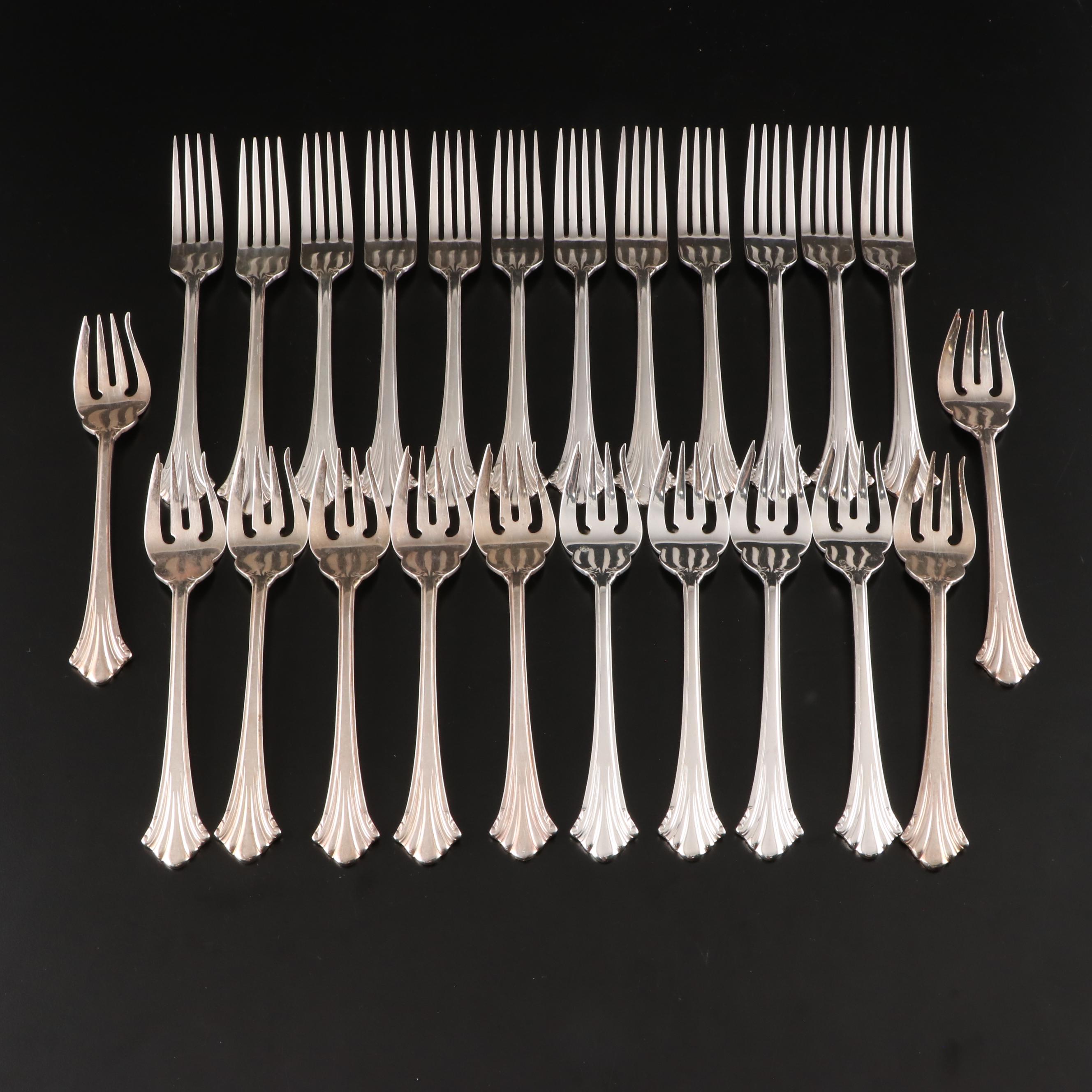 Reed & Barton "Highlands" and Oneida "Classic Shell" Silver Plate Flatware