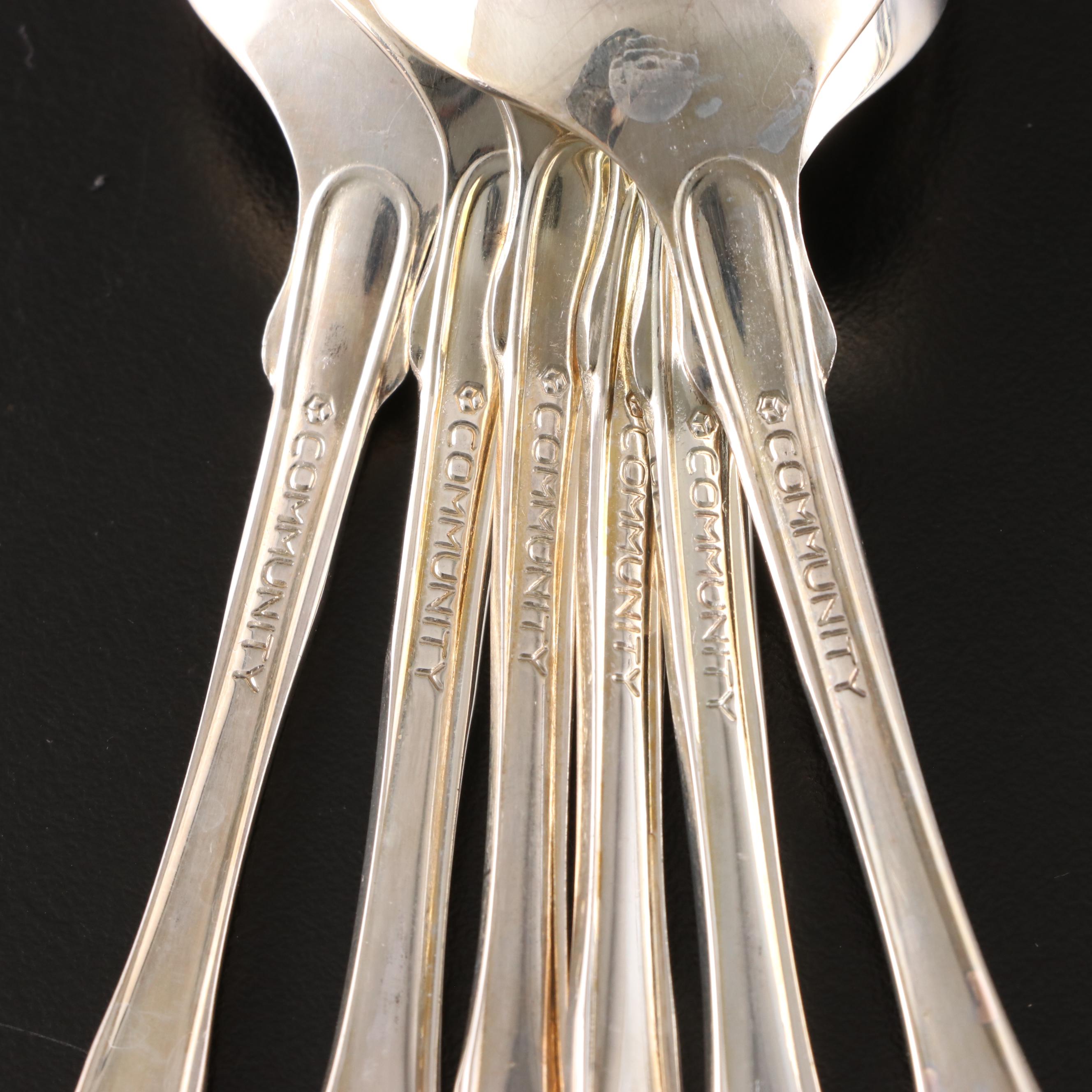 Reed & Barton "Highlands" and Oneida "Classic Shell" Silver Plate Flatware