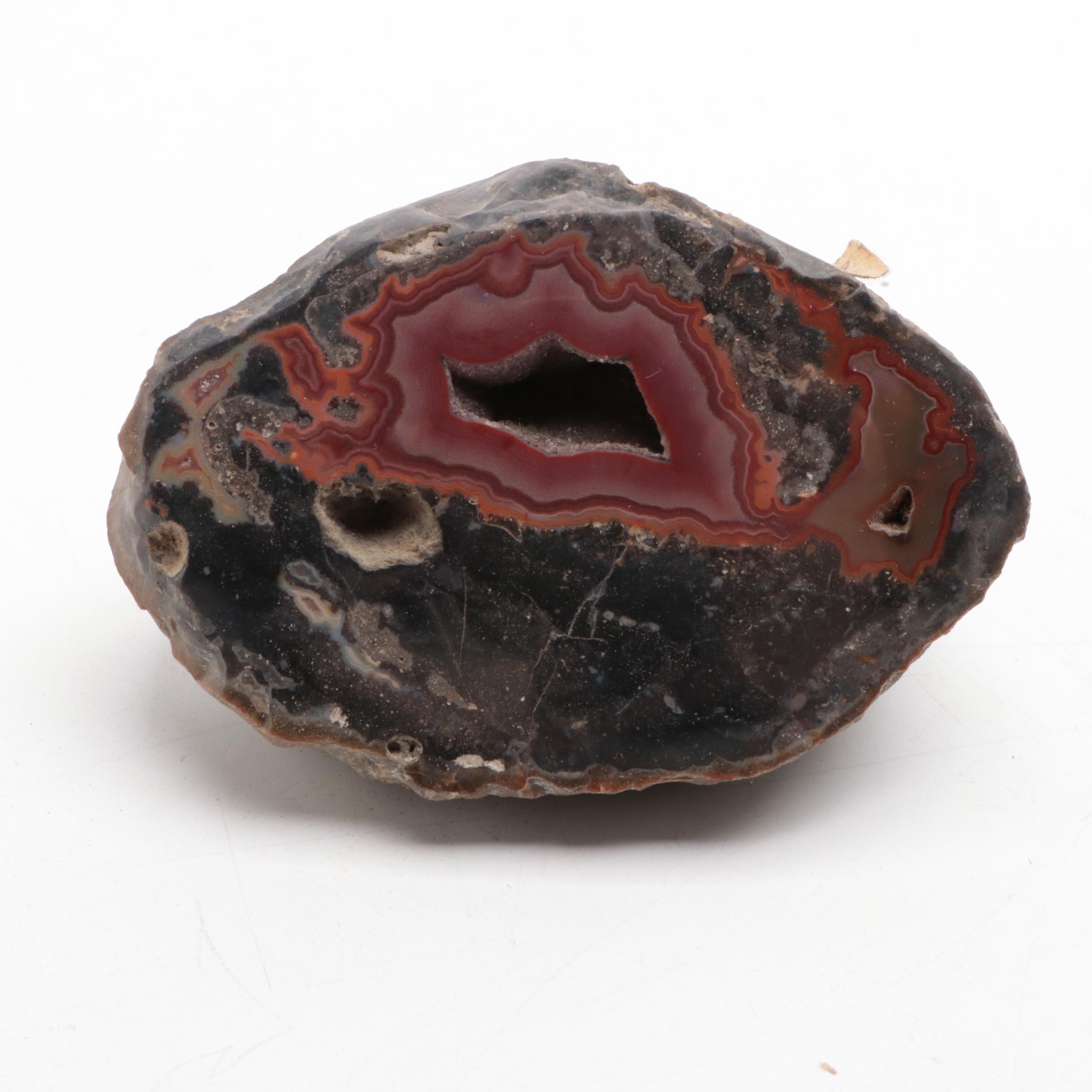 Brazilian and Other Partially Polished and Dyed Agate Specimens