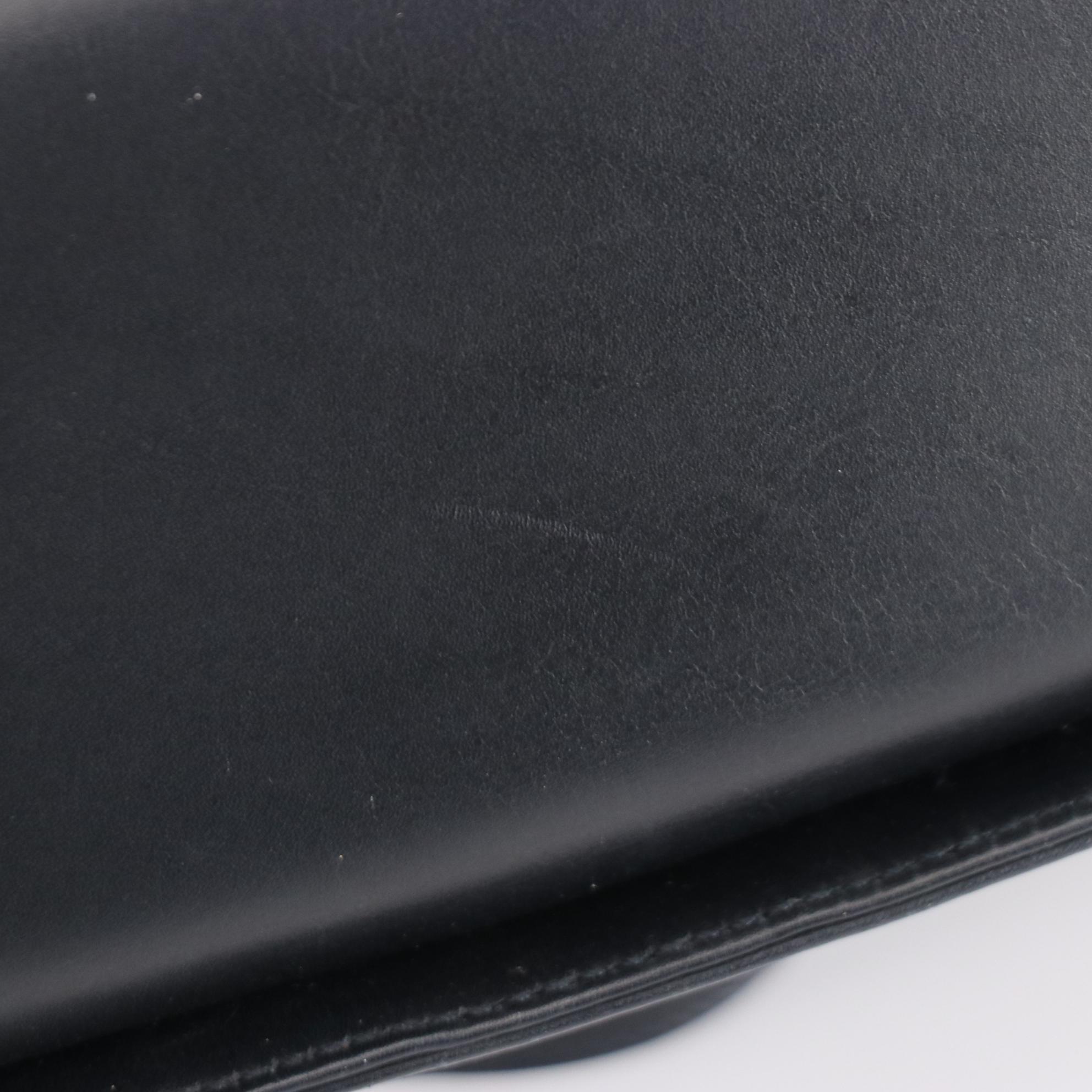 Salvatore Ferragamo Shoulder Bag with High Heel Motif Hardware in Navy Leather