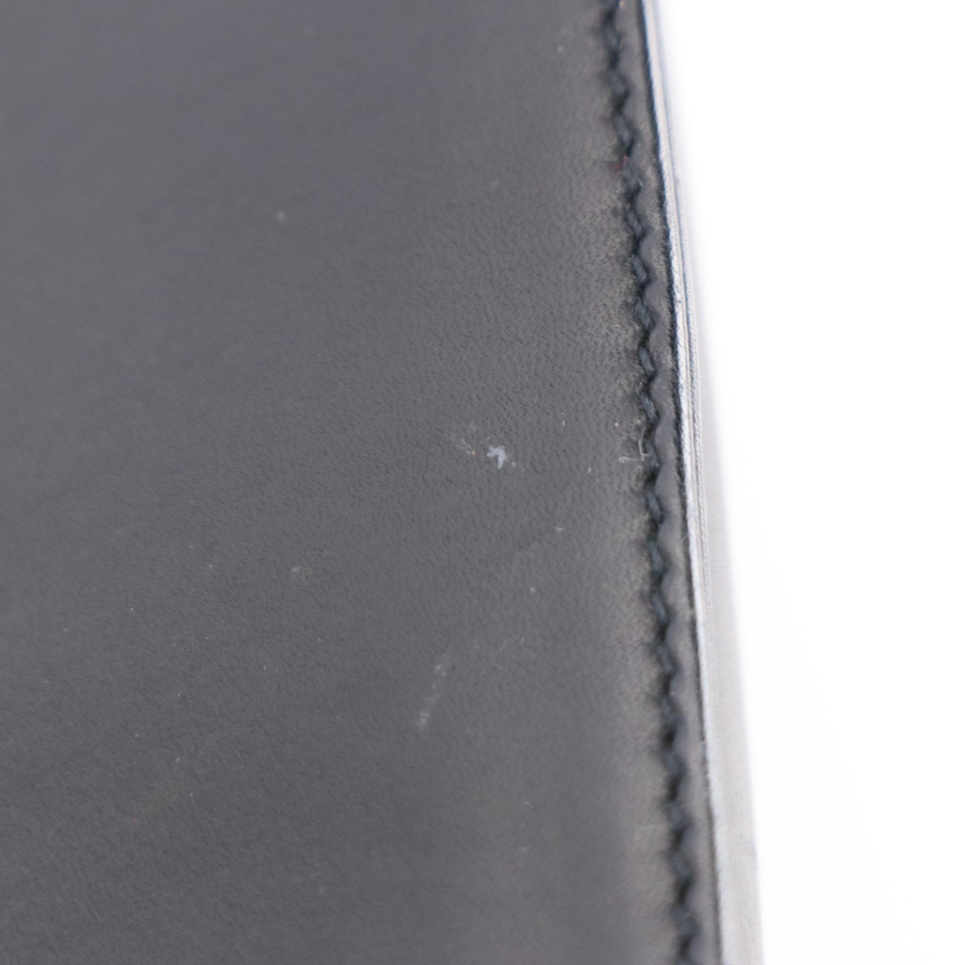 Salvatore Ferragamo Shoulder Bag with High Heel Motif Hardware in Navy Leather