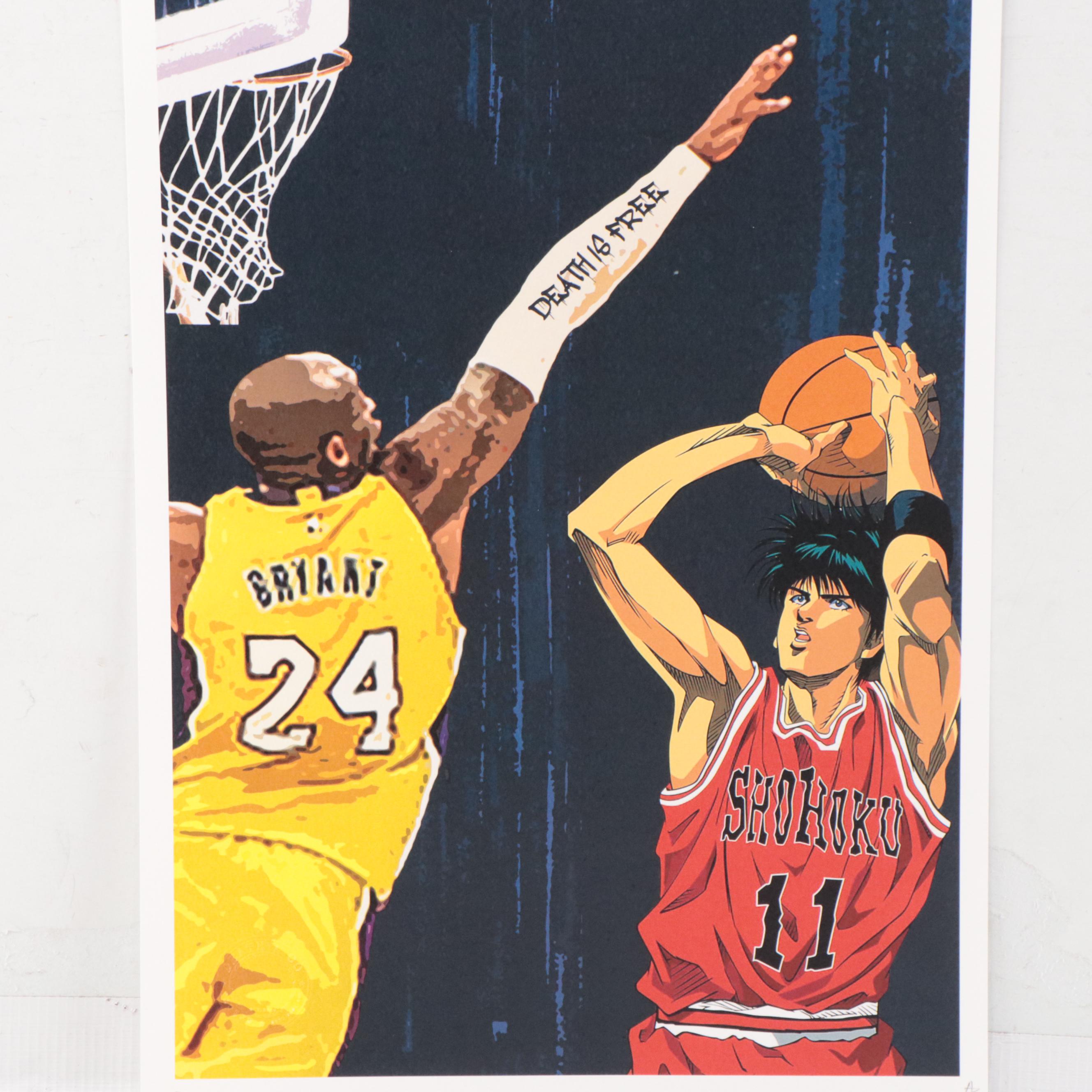 Death NYC Pop Art Graphic Print of Basketball, 2020