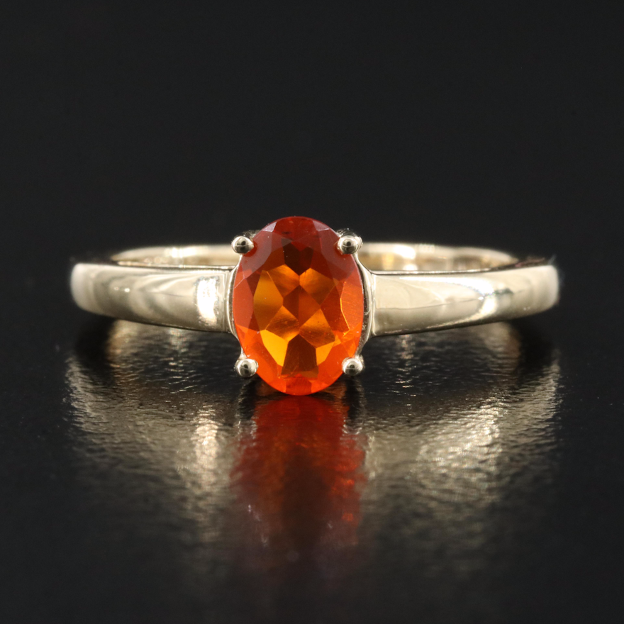 10K Fire Opal Ring