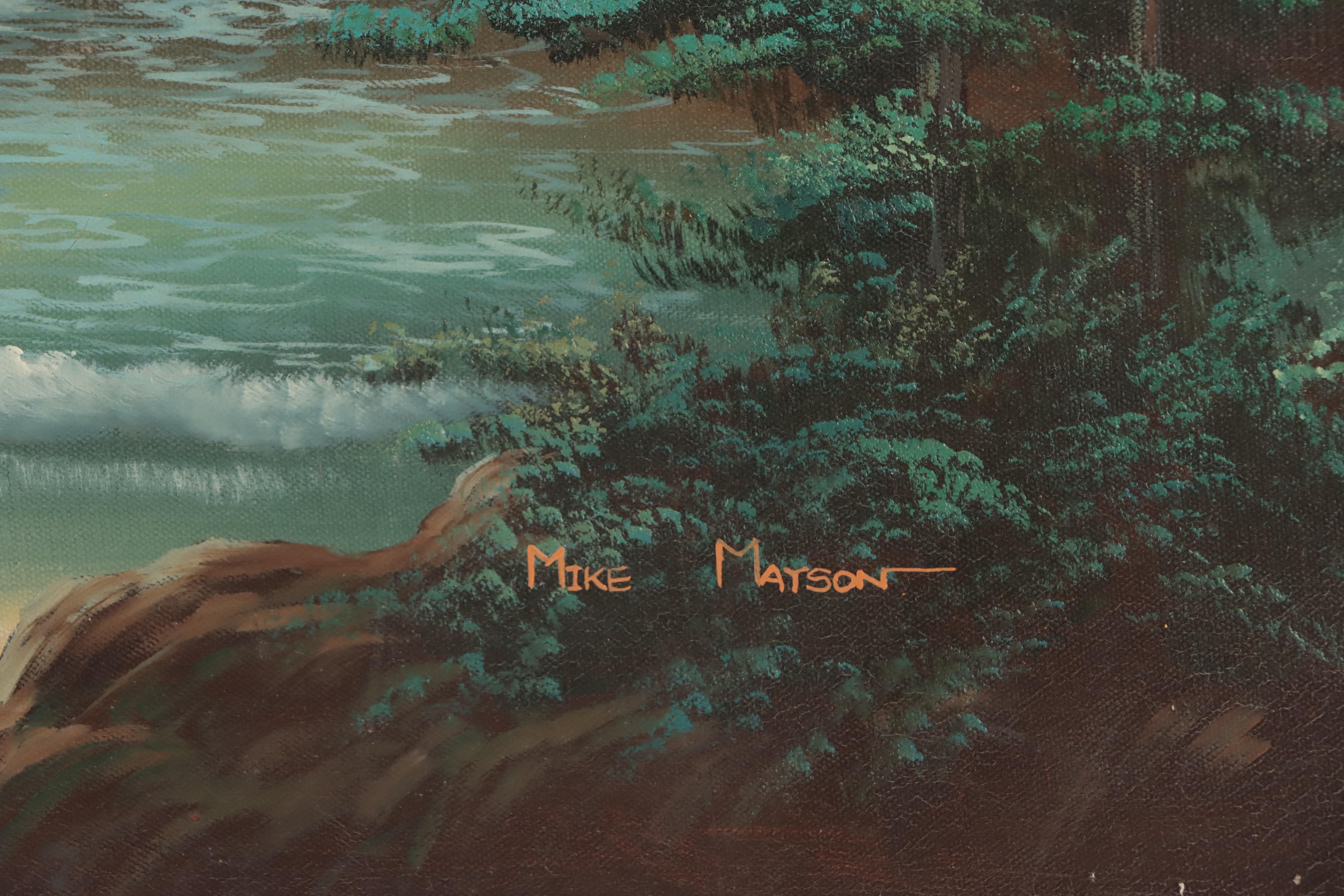 Mike Mayson Seascape Oil Painting, Mid-20th Century