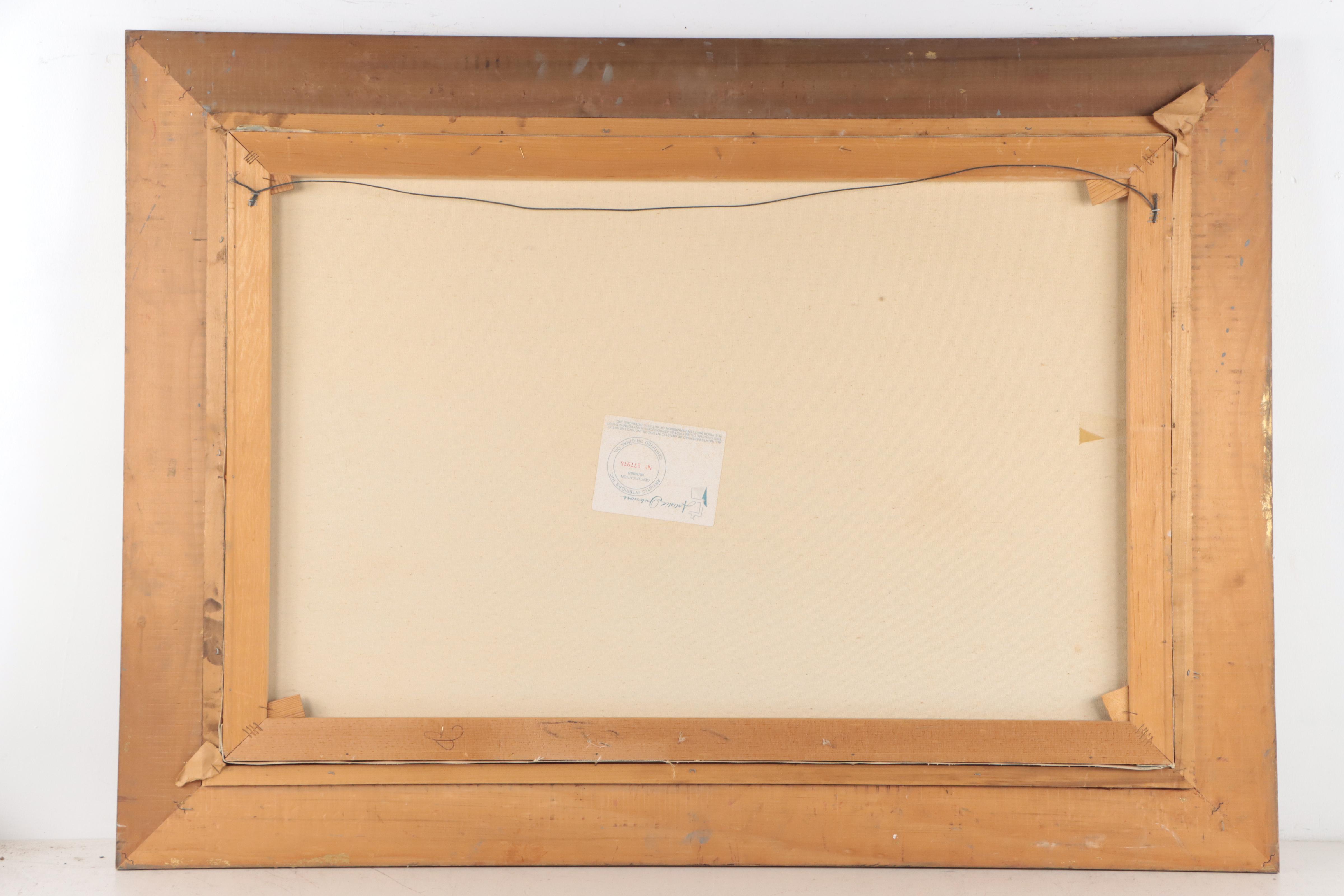 Mike Mayson Seascape Oil Painting, Mid-20th Century