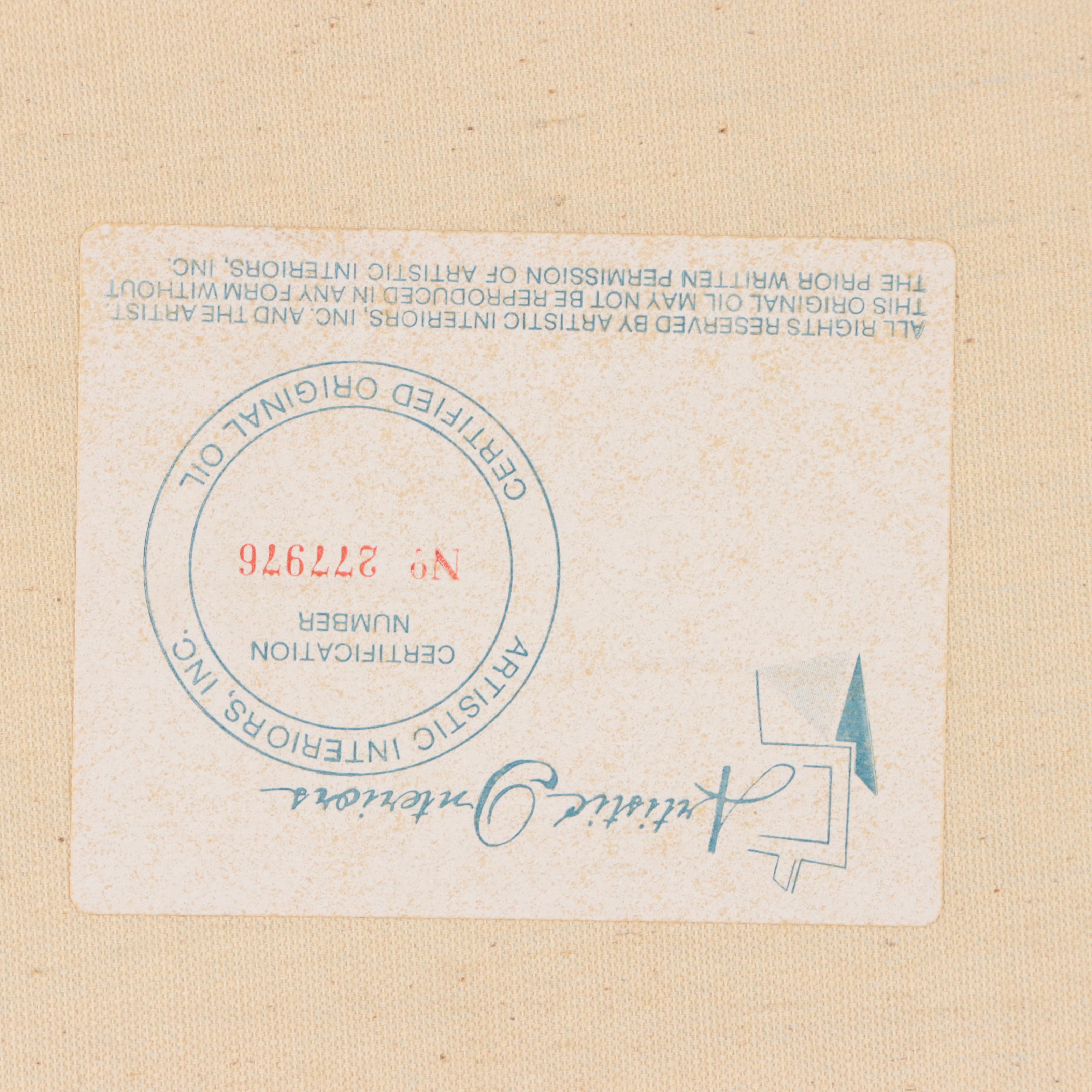 Mike Mayson Seascape Oil Painting, Mid-20th Century