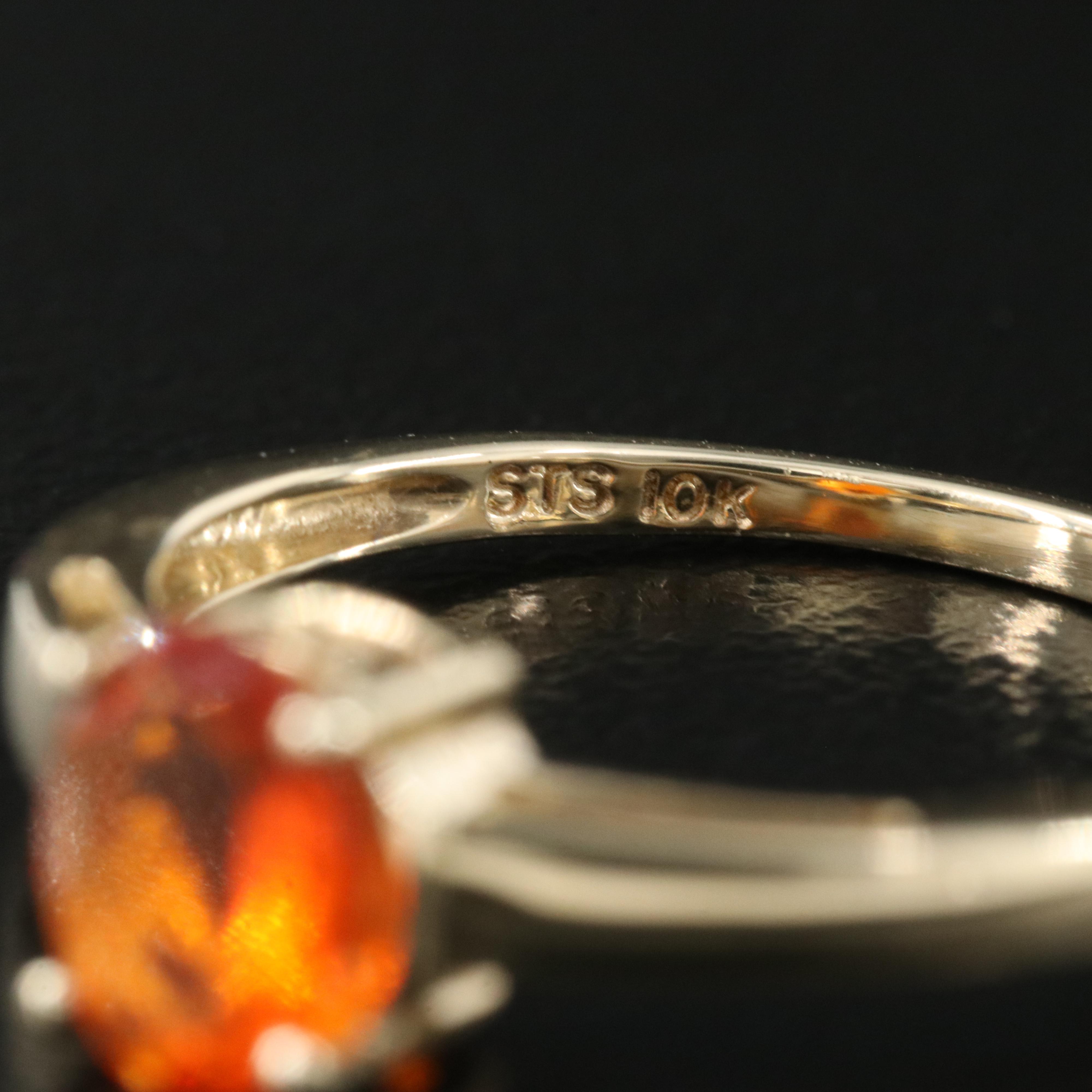 10K Fire Opal Ring