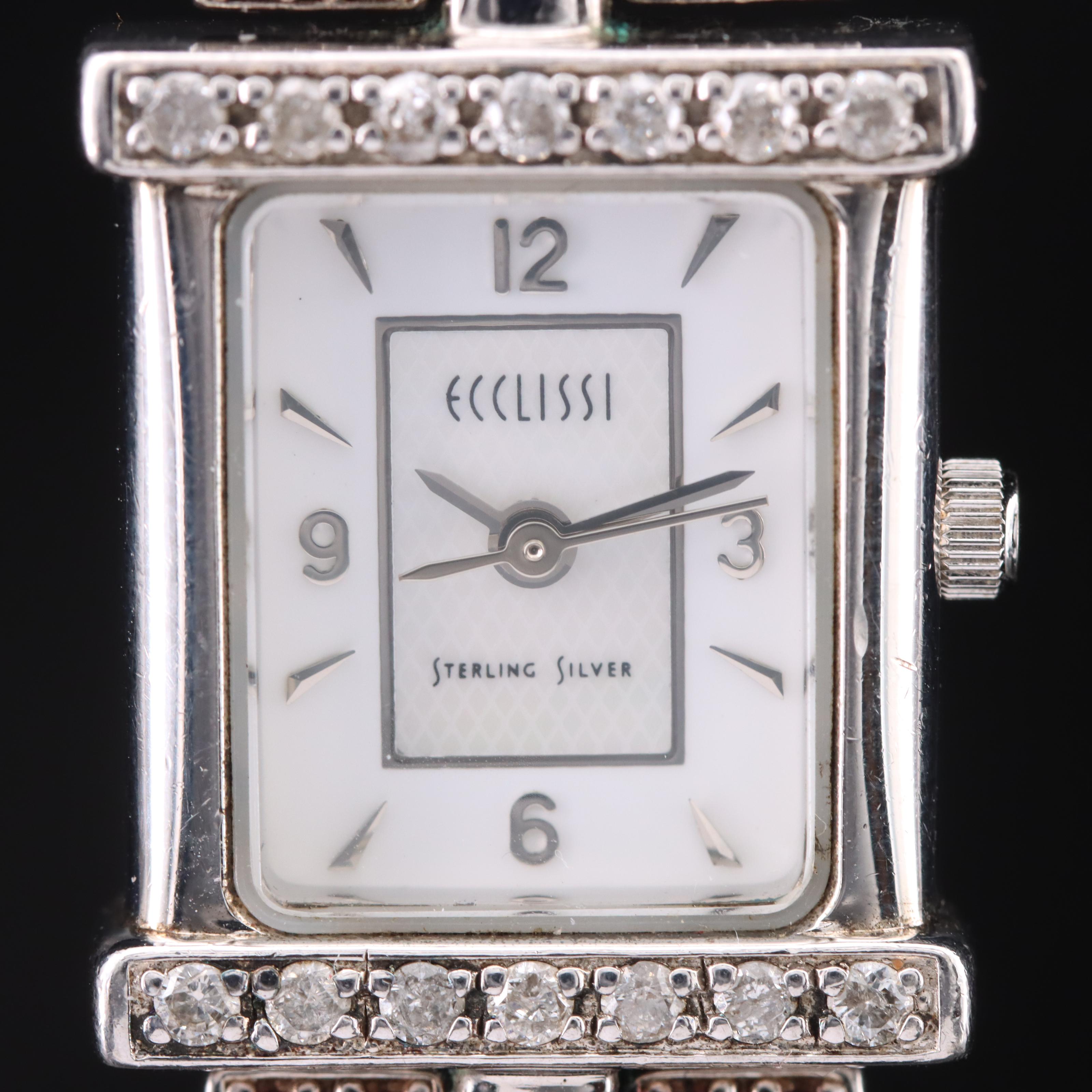 Ecclissi Sterling Diamond Watch