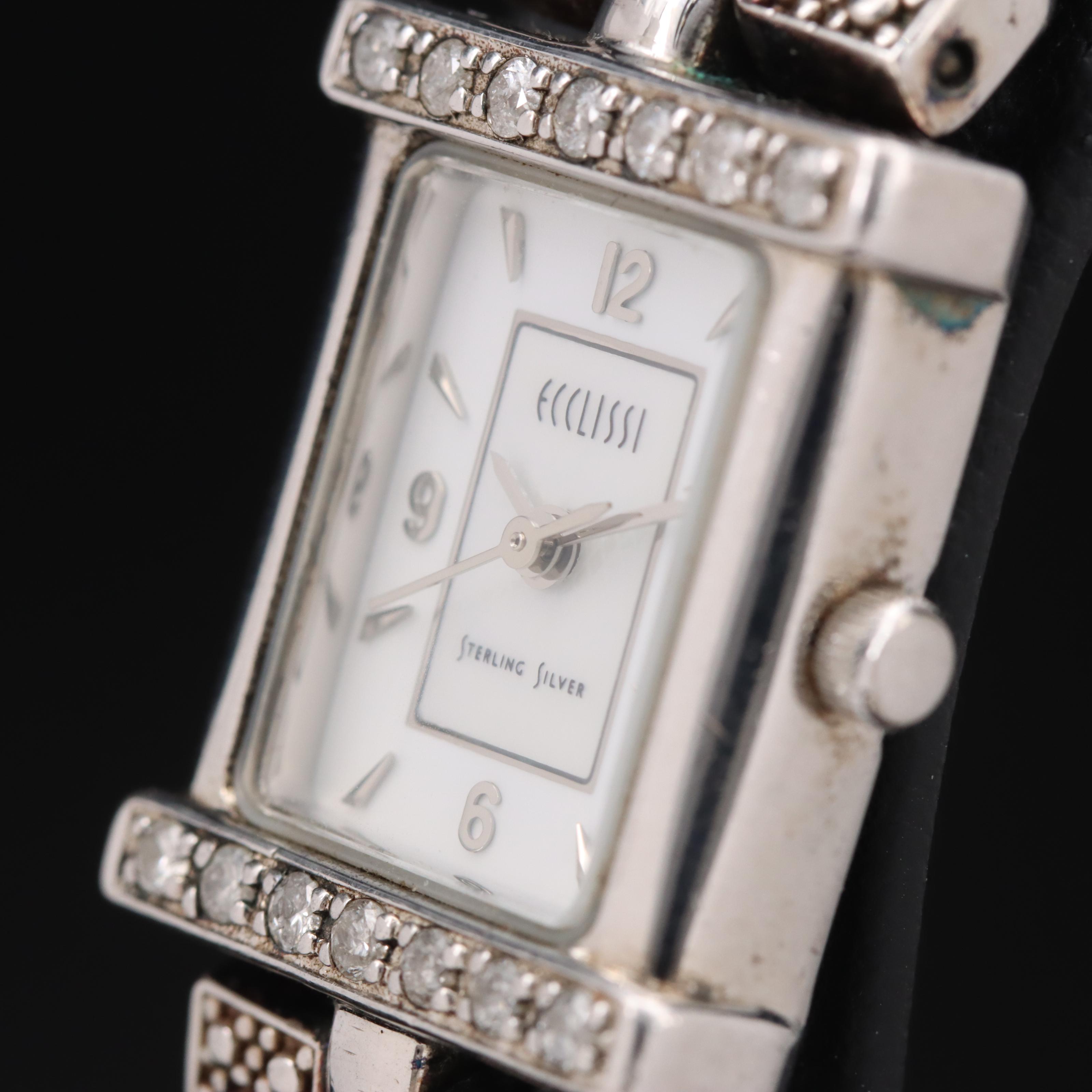 Ecclissi Sterling Diamond Watch