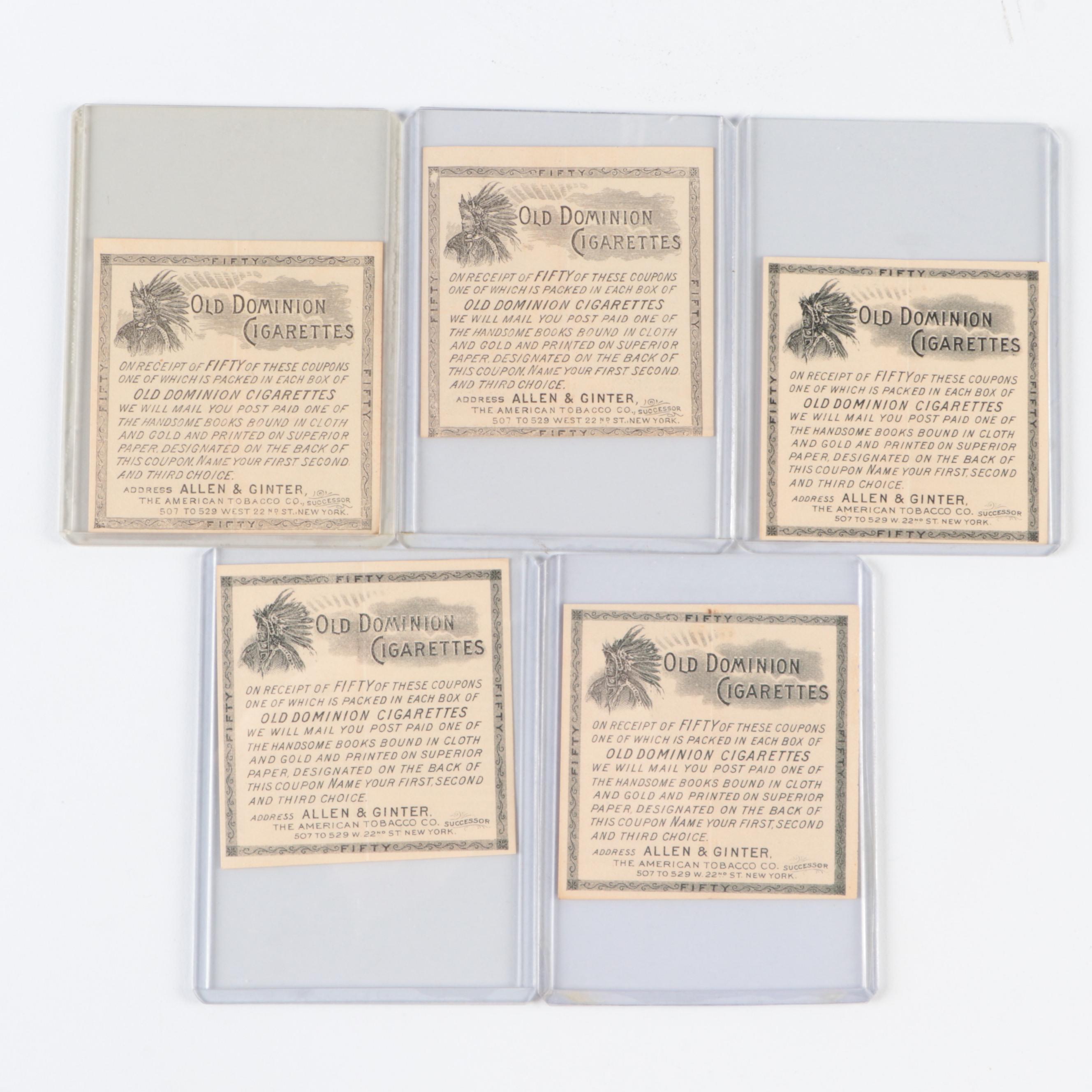 1939 Sealed Herbert Tareyton Fold Out with Cigarette and Cigar Coupons