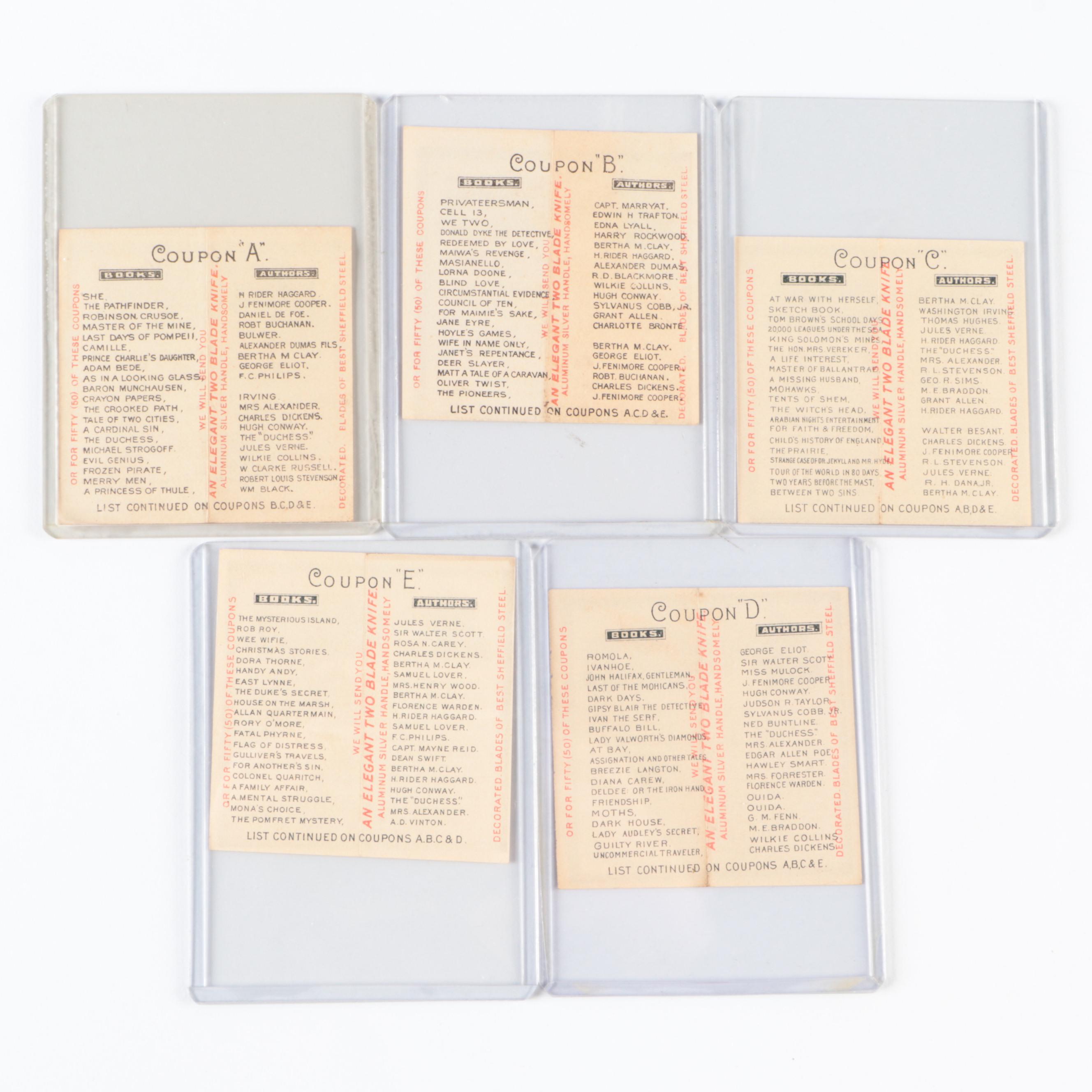 1939 Sealed Herbert Tareyton Fold Out with Cigarette and Cigar Coupons