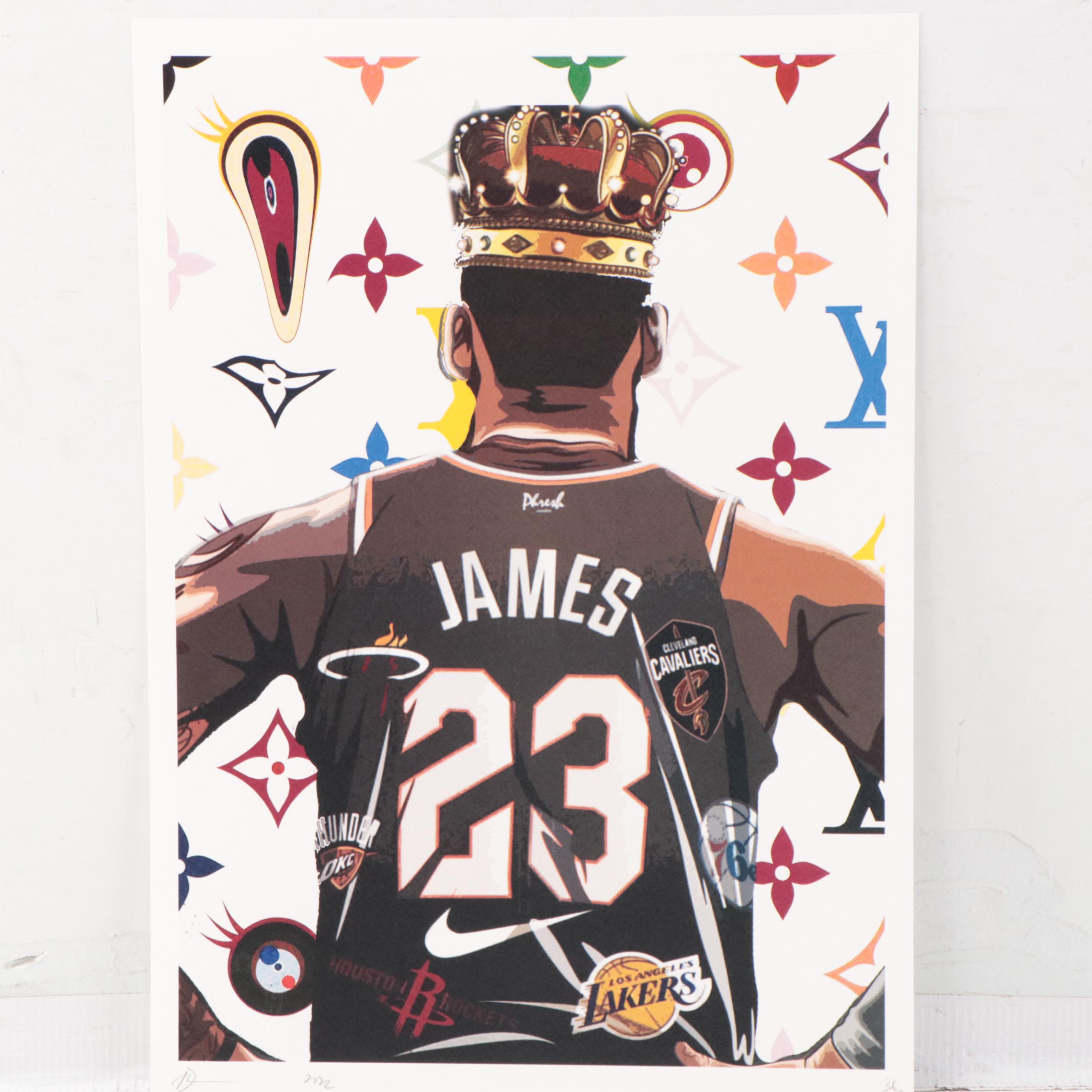 Death NYC Pop Art Graphic Print of LeBron James, 2022
