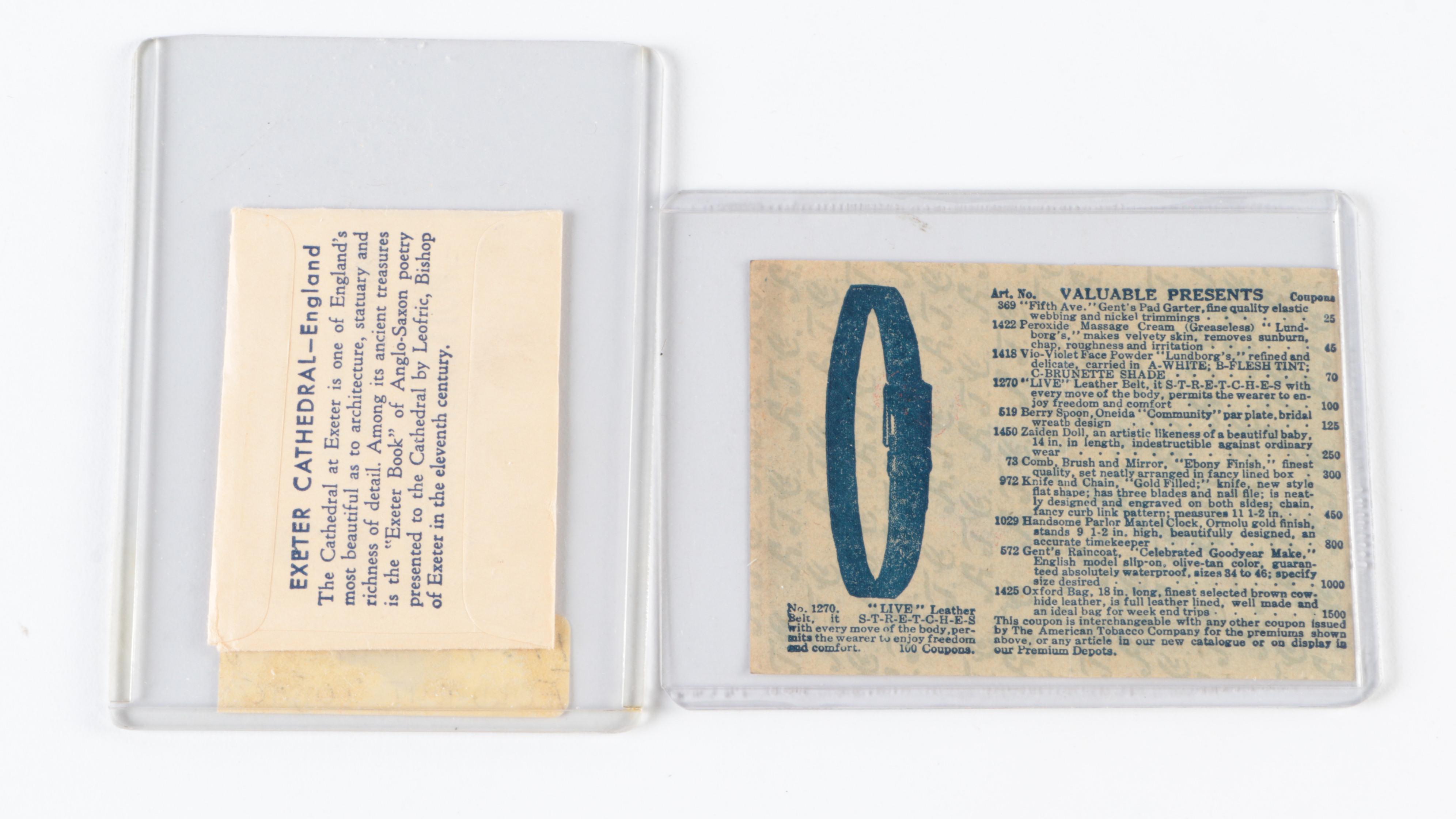 1939 Sealed Herbert Tareyton Fold Out with Cigarette and Cigar Coupons