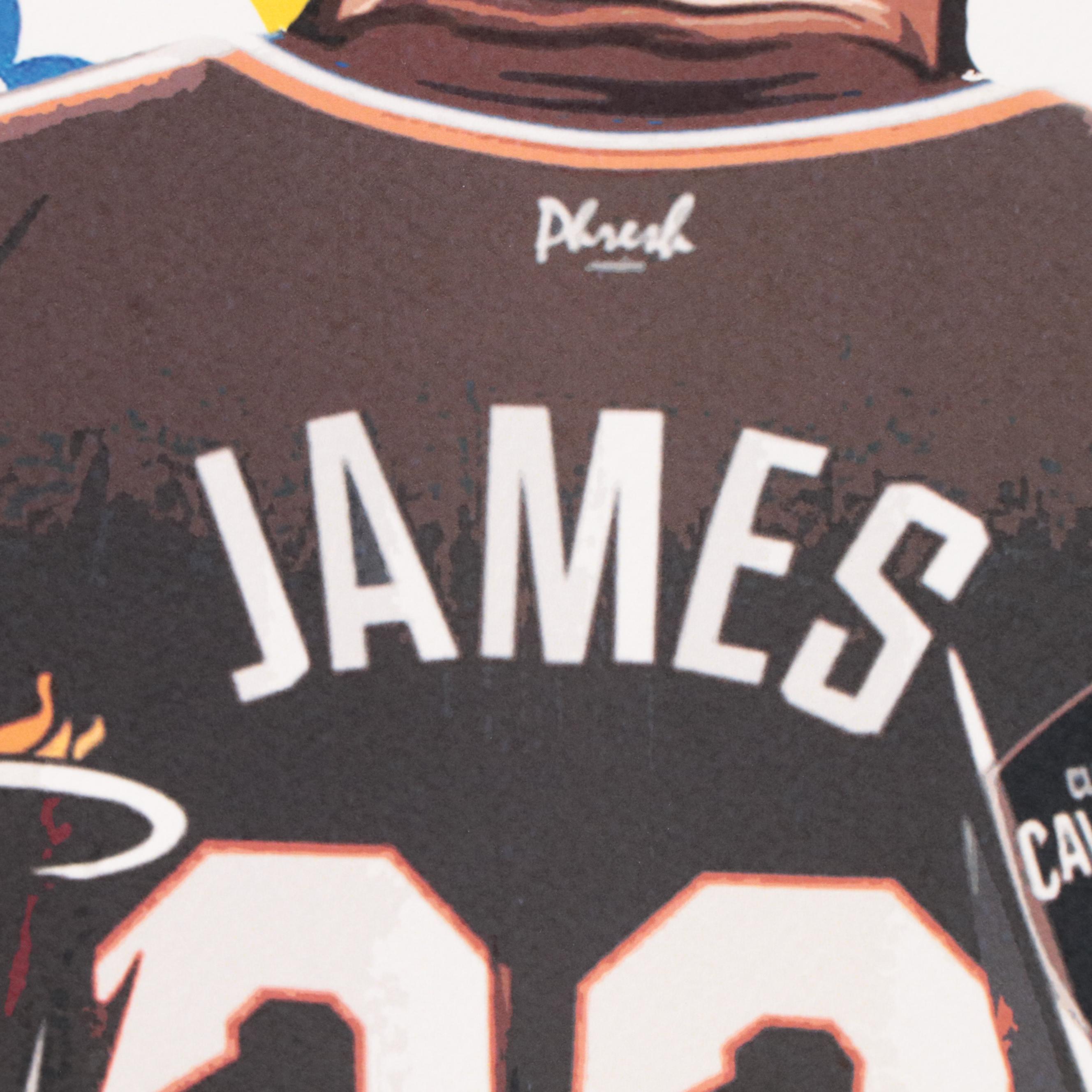 Death NYC Pop Art Graphic Print of LeBron James, 2022