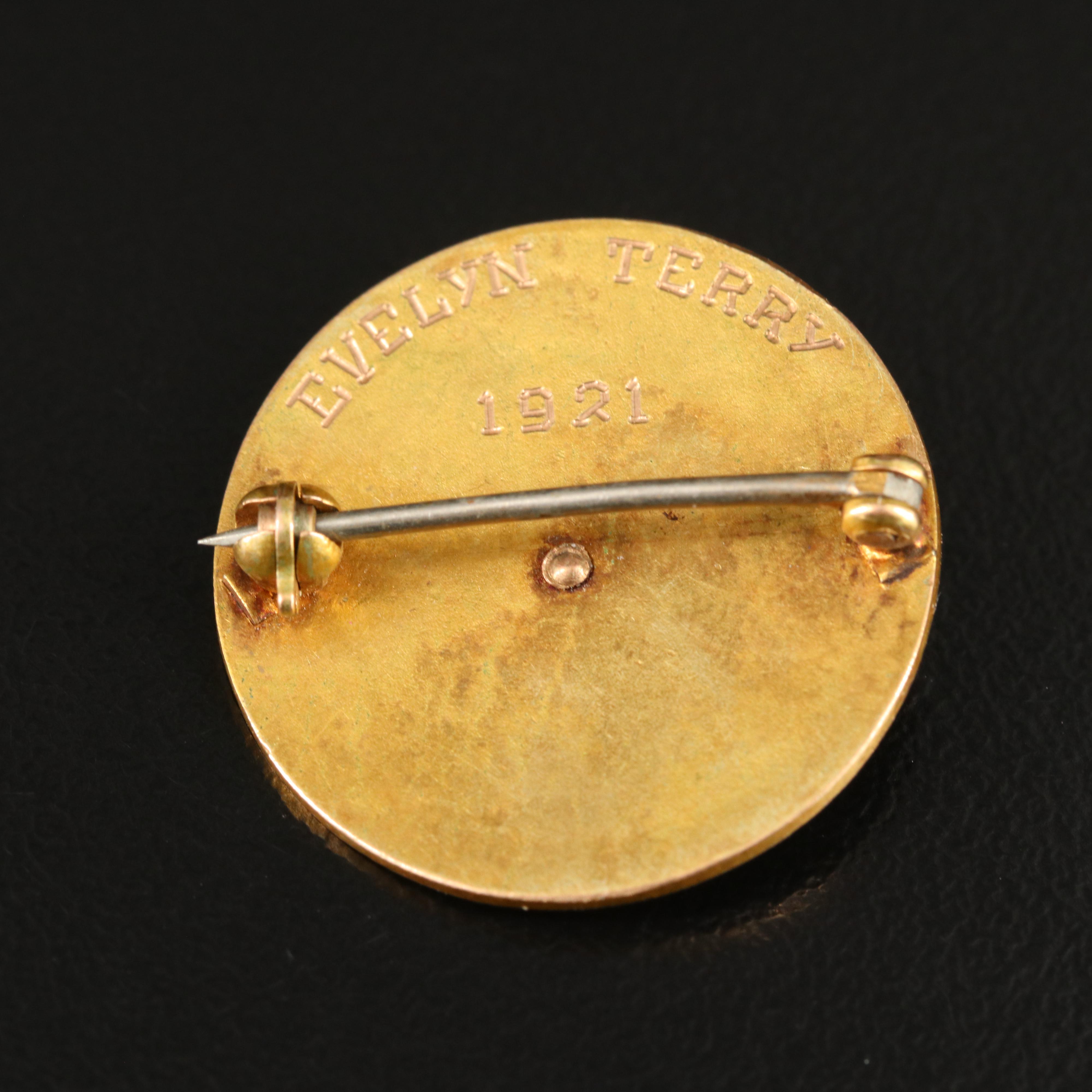 Antique 14K Maltese Cross Service Pin for Samaritan Hospital, Sioux Falls