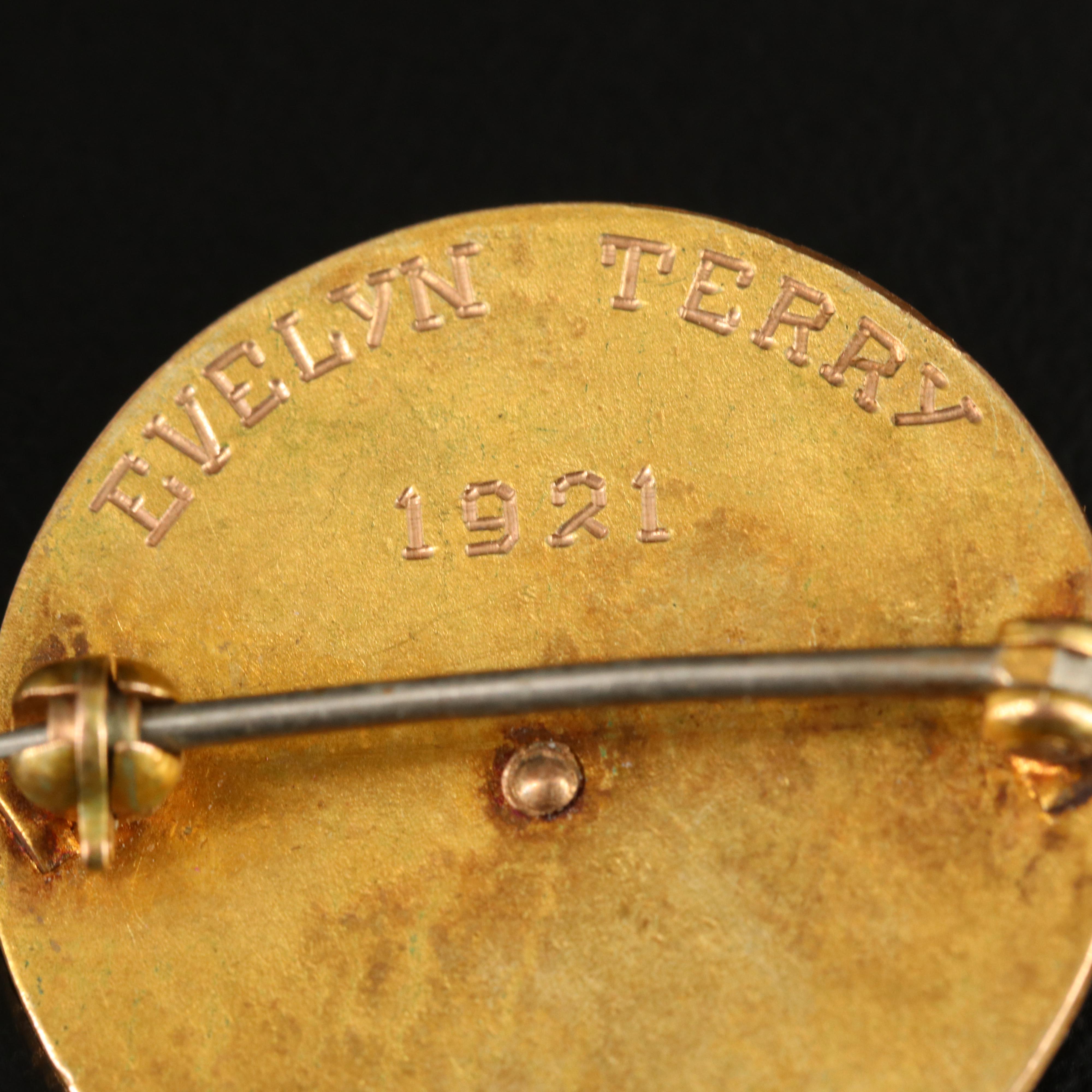 Antique 14K Maltese Cross Service Pin for Samaritan Hospital, Sioux Falls