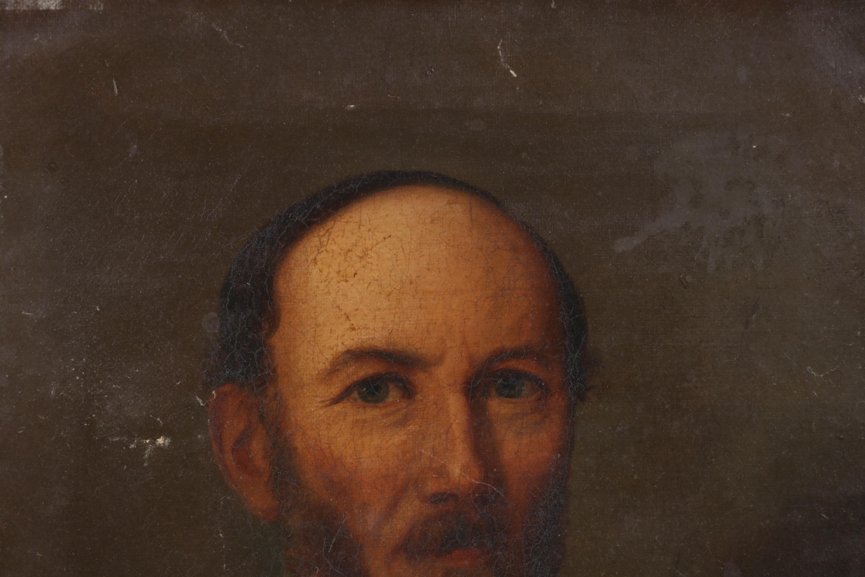 Portrait Oil Painting of Formally Dressed Gentleman, 19th Century