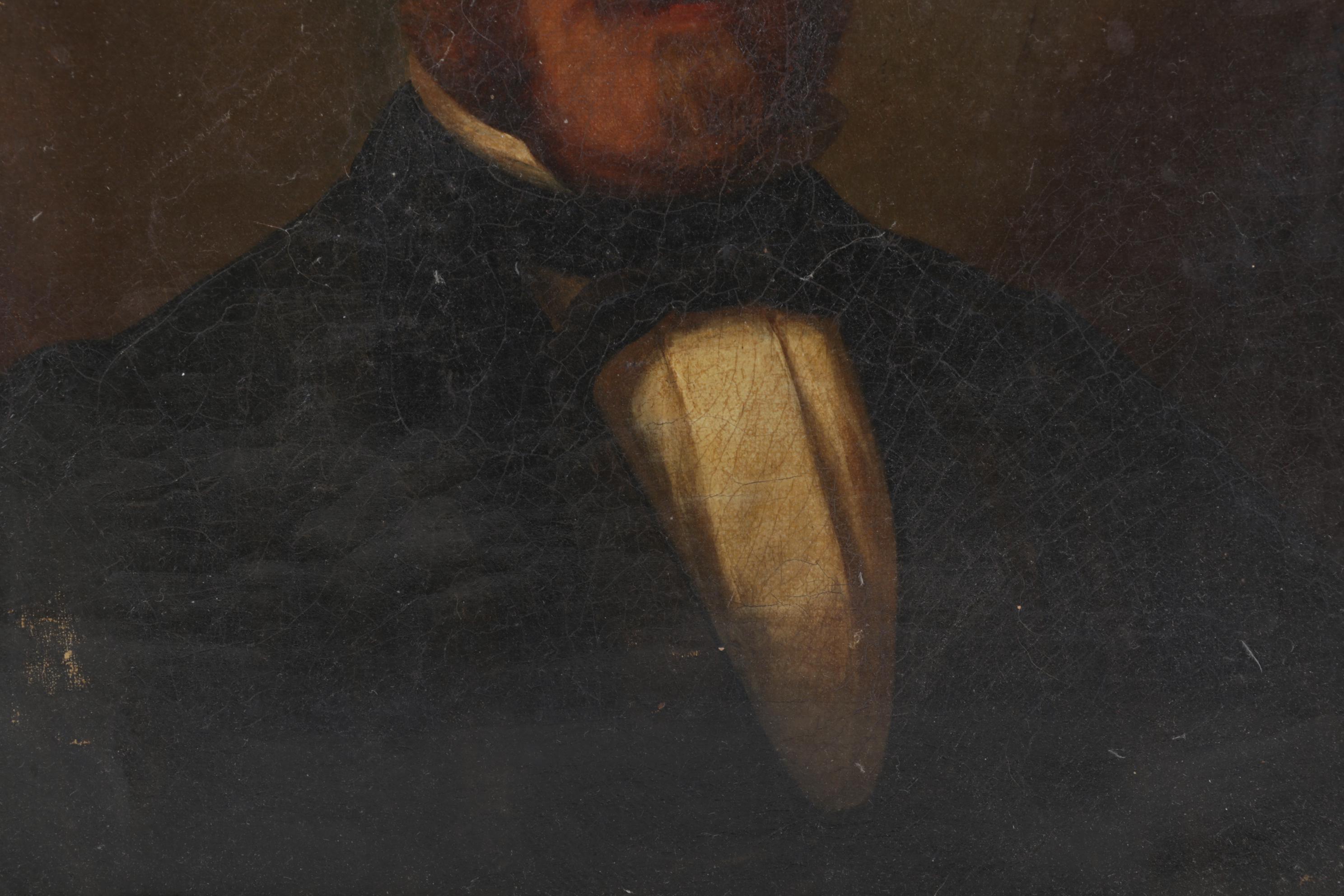 Portrait Oil Painting of Formally Dressed Gentleman, 19th Century