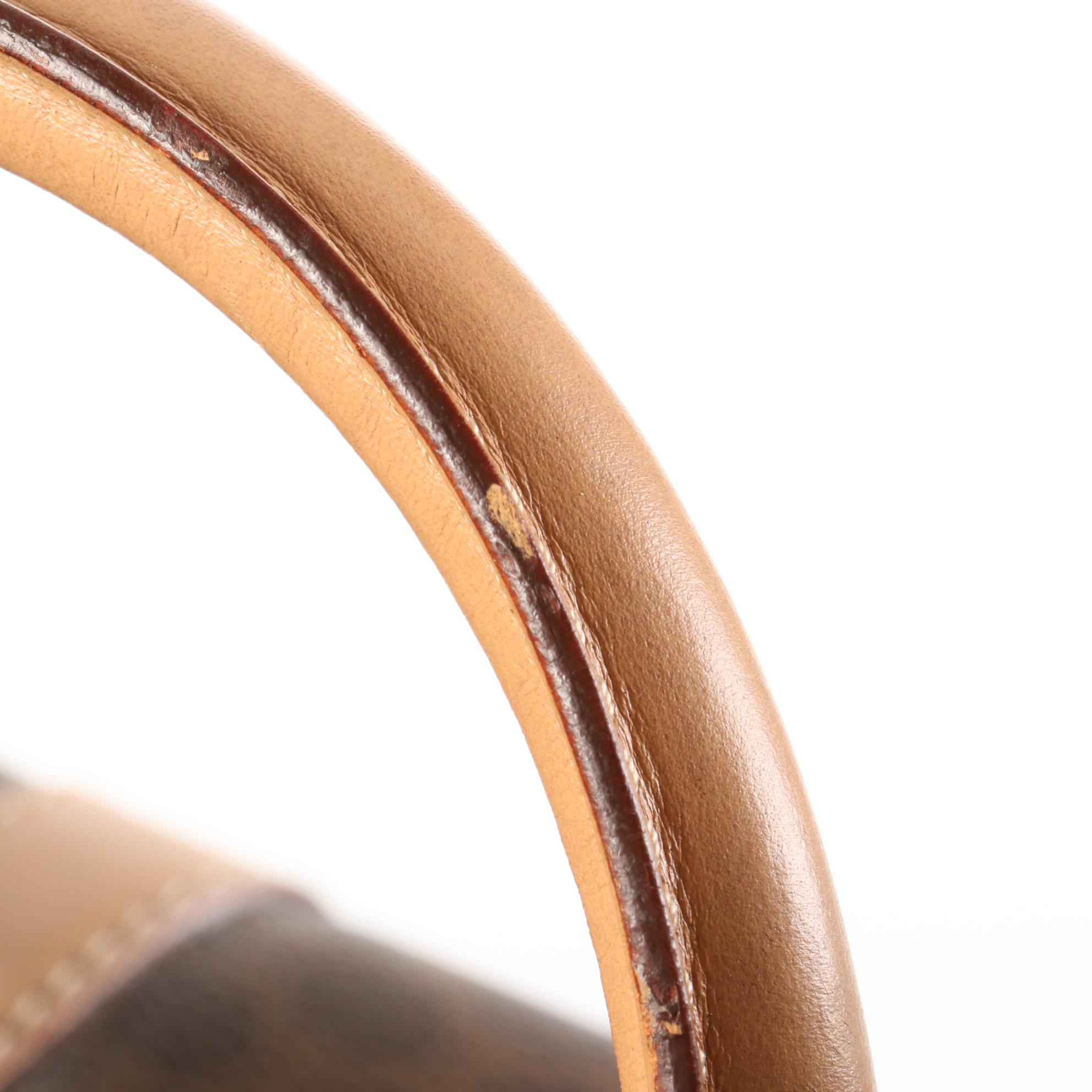 Céline Boston Bag in Macadam Coated Canvas and Leather