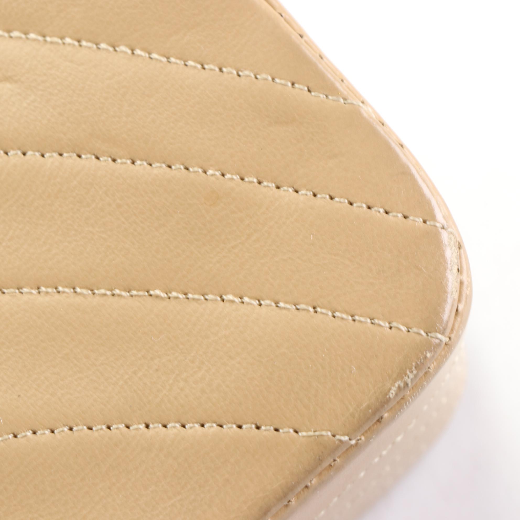 Chanel CC Half Moon Flap Bag in Lambskin Leather