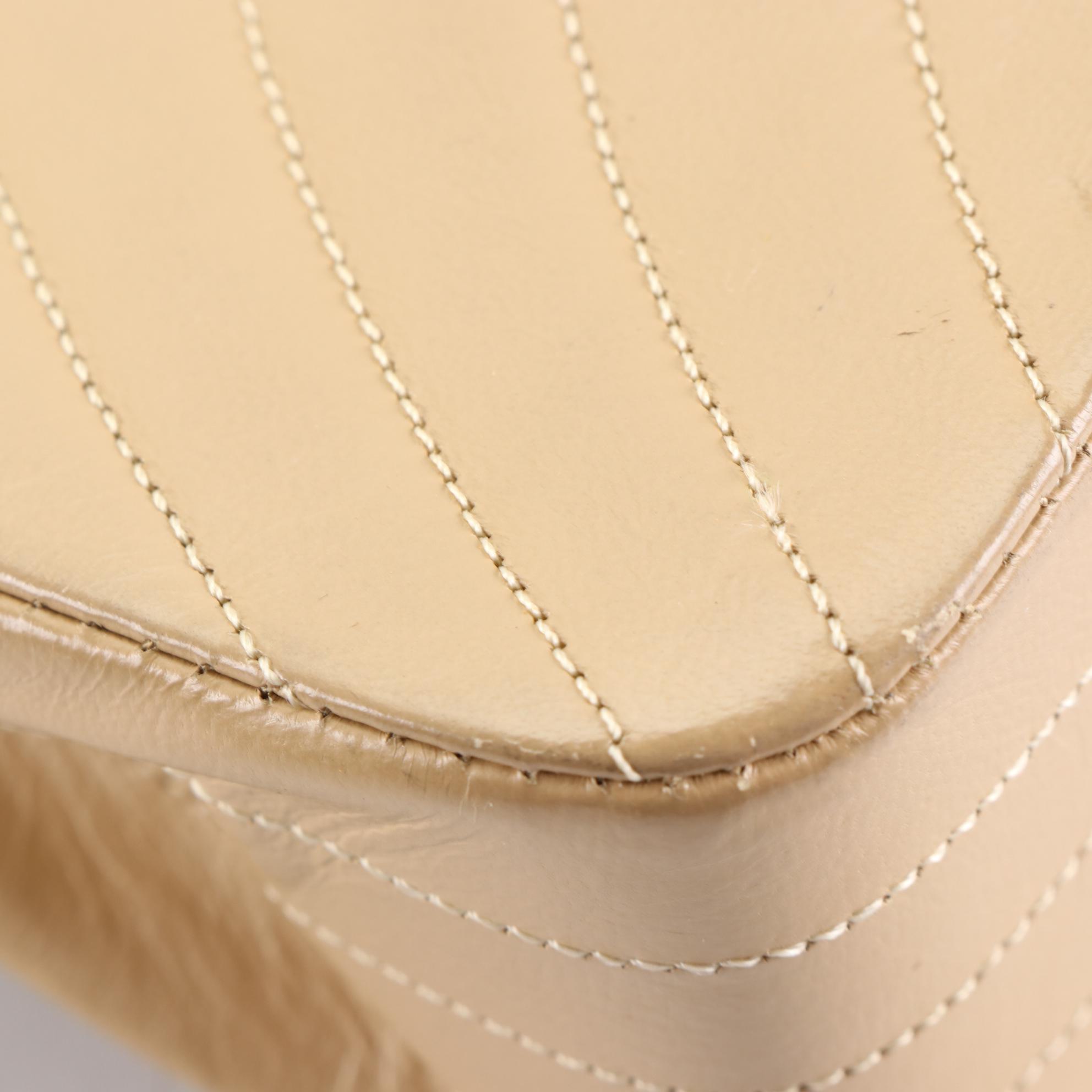 Chanel CC Half Moon Flap Bag in Lambskin Leather