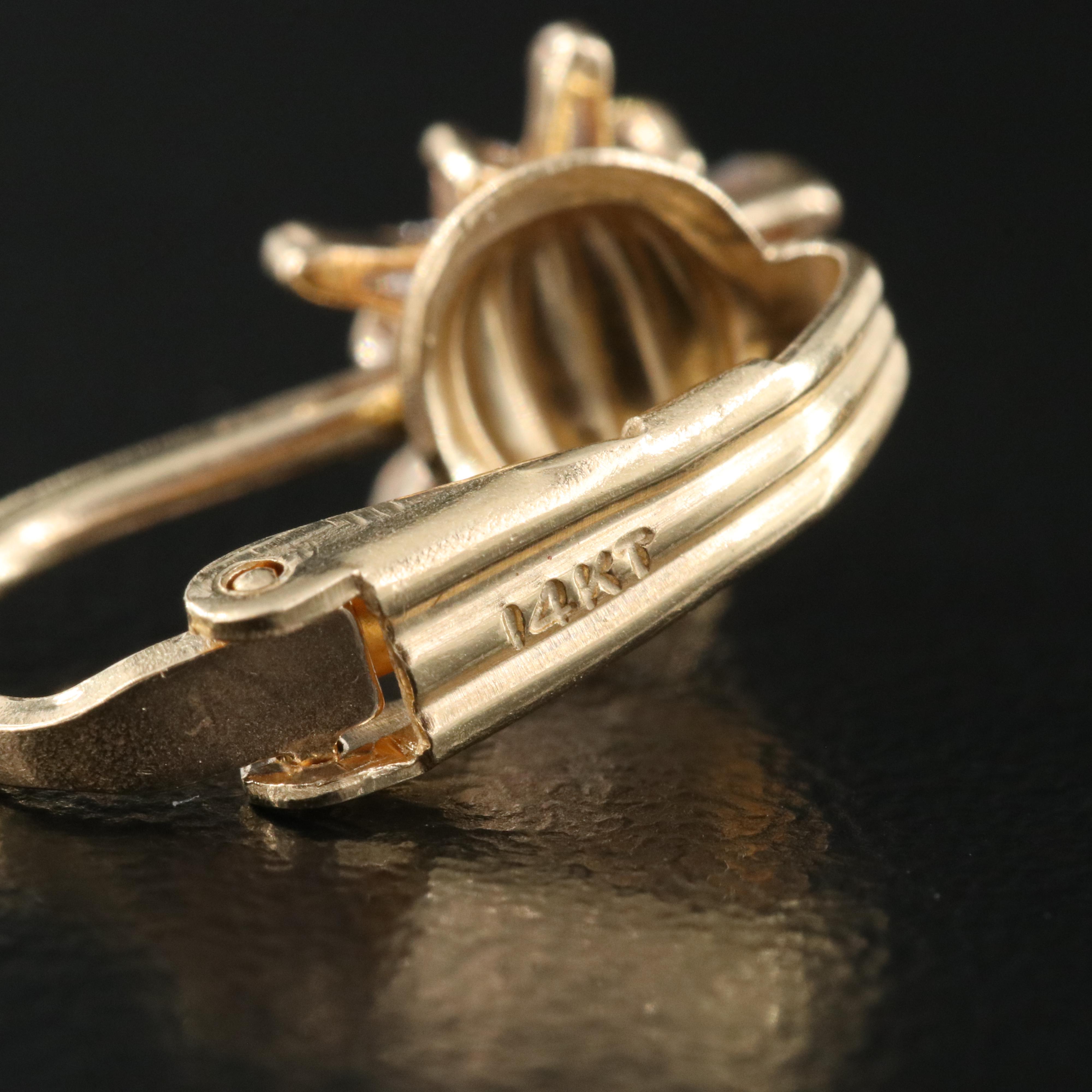 14K 0.24 CTW Diamond Star Earrings