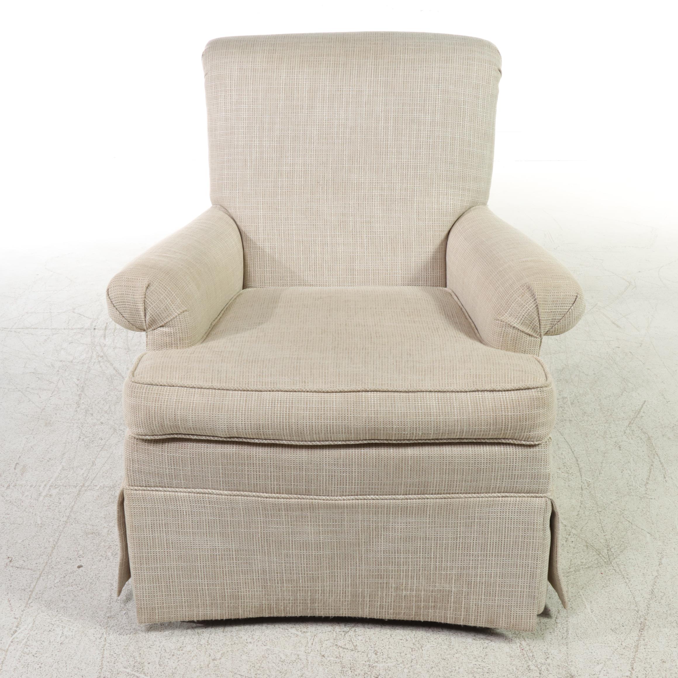 Hickory Chair "Mark Hampton Collection" Custom-Upholstered Easy Armchair