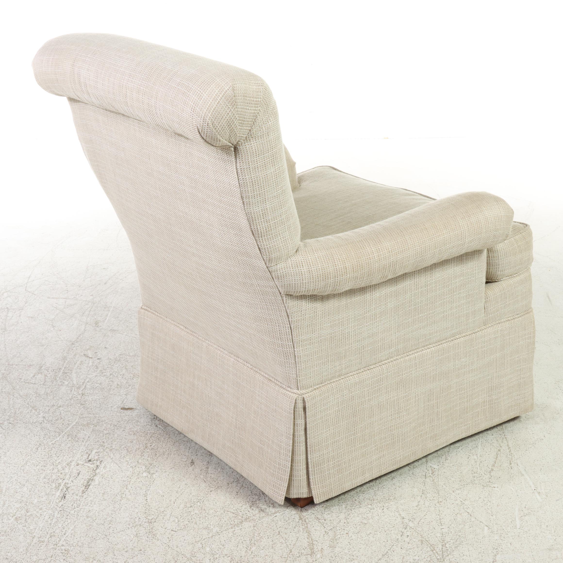 Hickory Chair "Mark Hampton Collection" Custom-Upholstered Easy Armchair