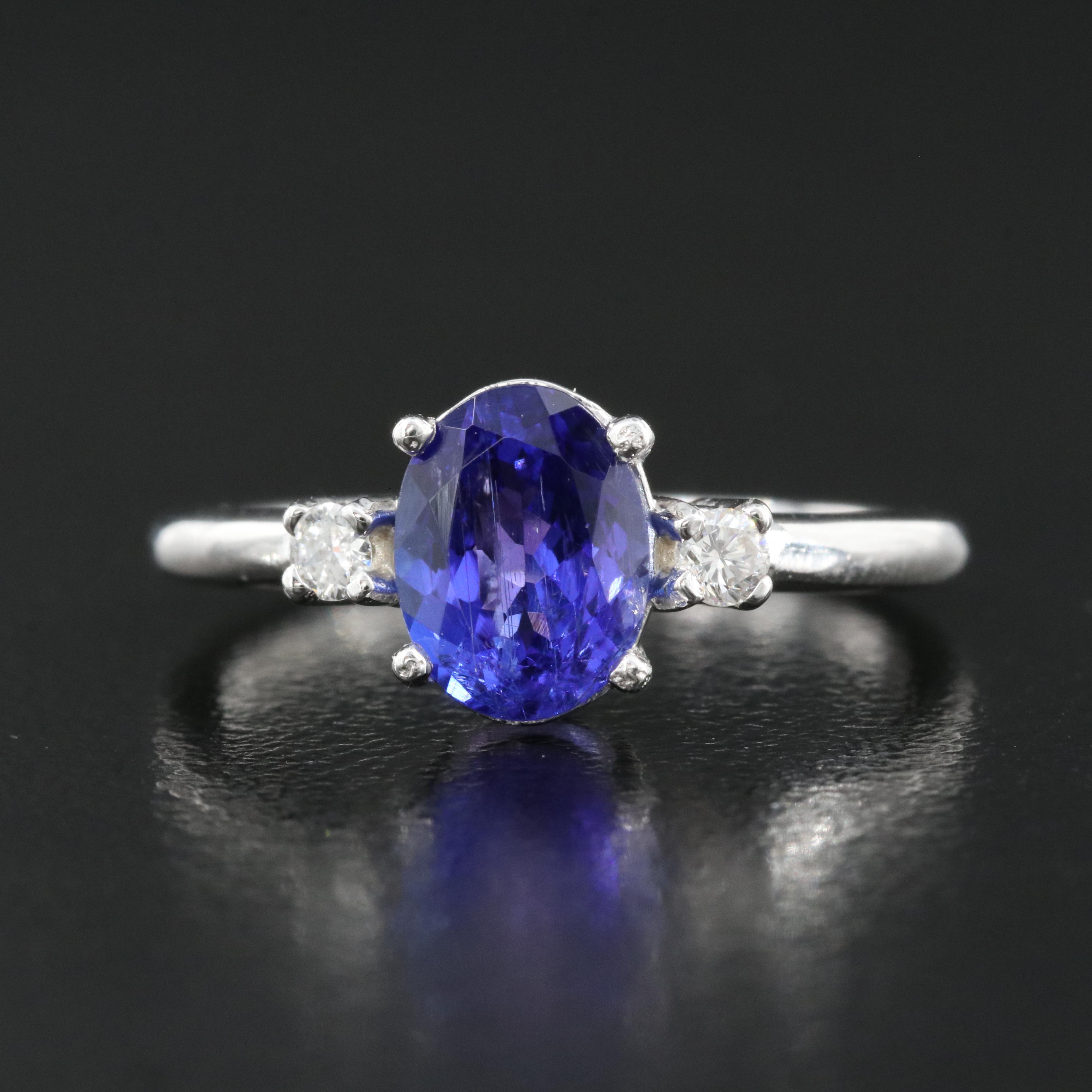 14K Tanzanite and Diamond Ring