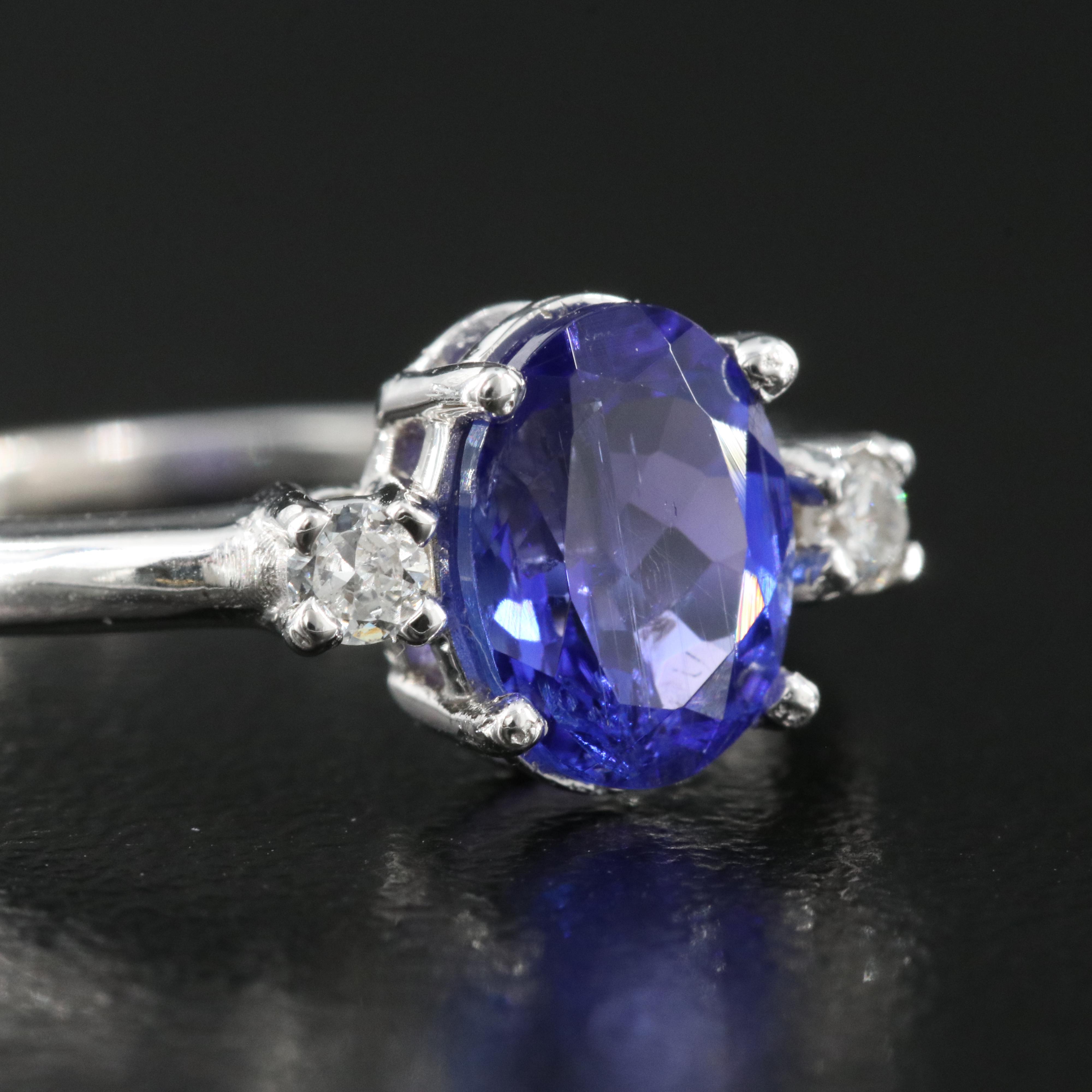 14K Tanzanite and Diamond Ring