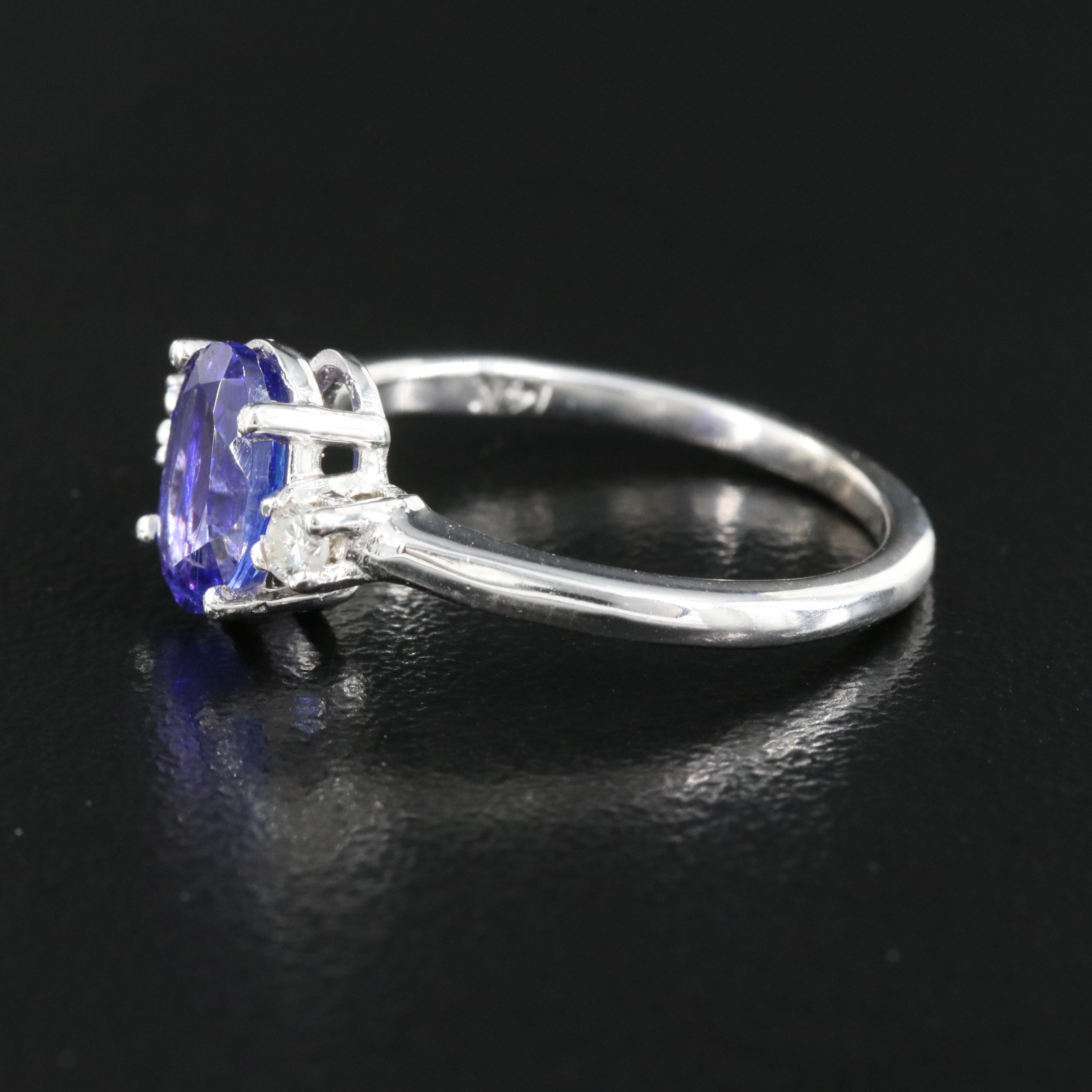 14K Tanzanite and Diamond Ring