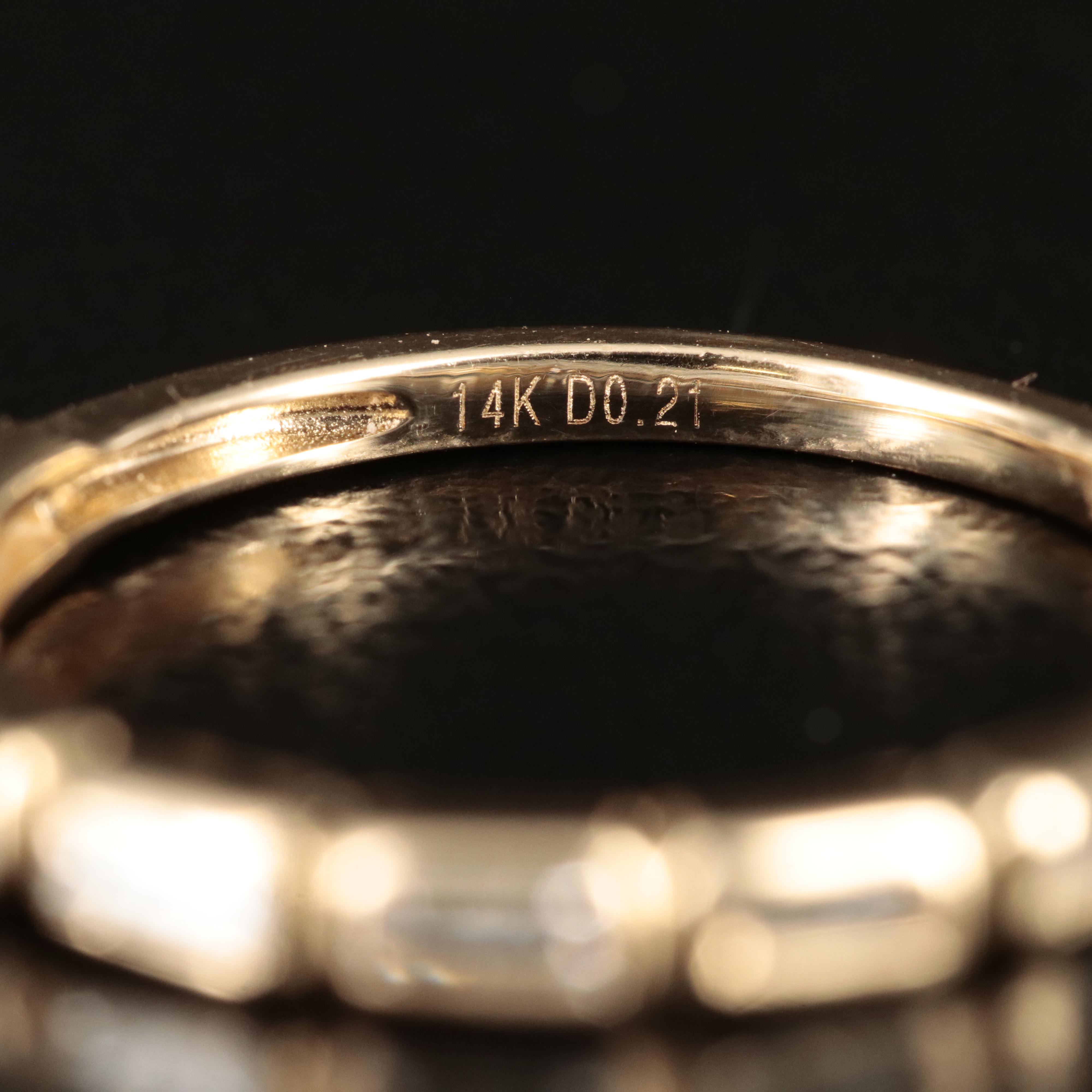 14K 0.21 CTW Diamond Band
