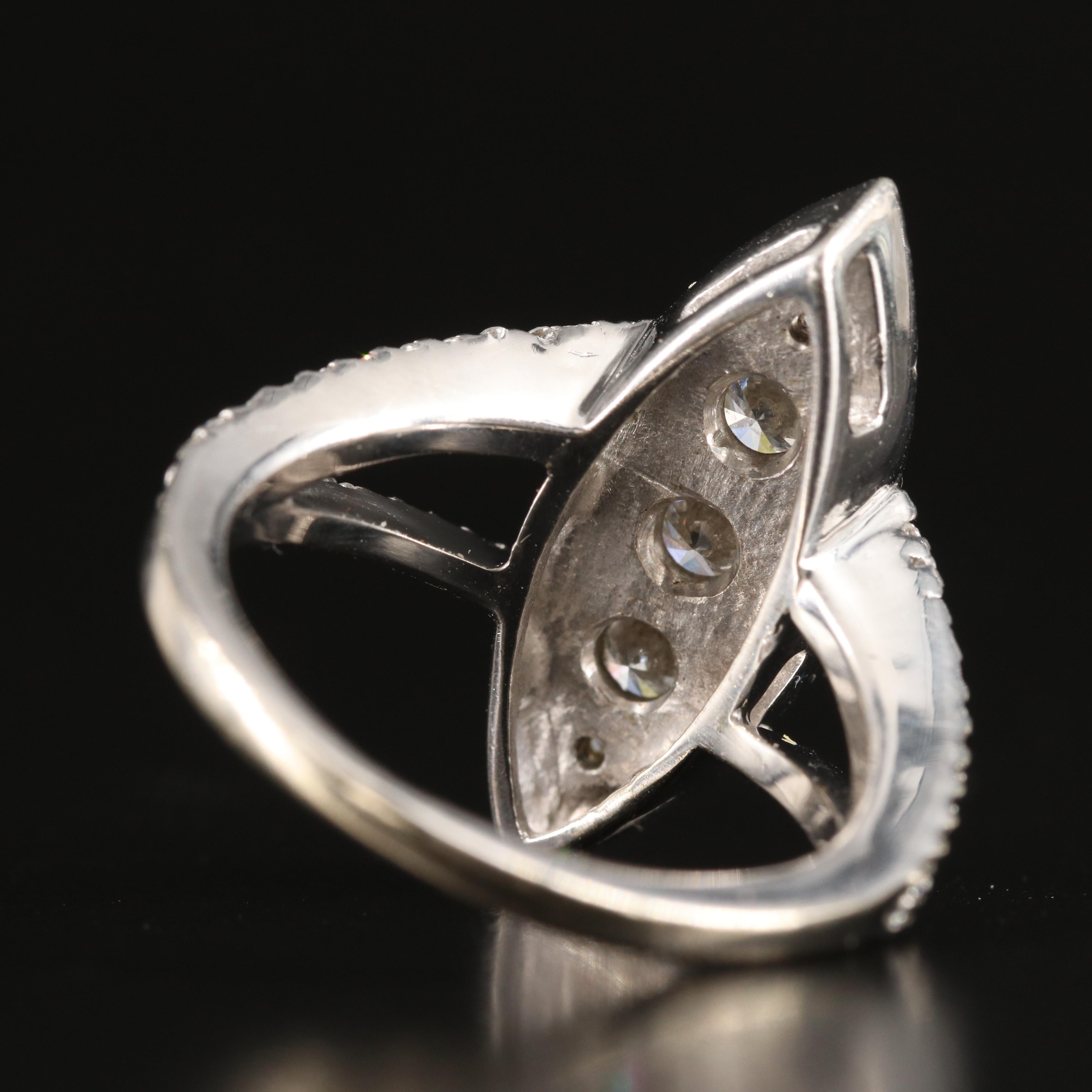 14K 1.71 CTW Diamond Navette Ring