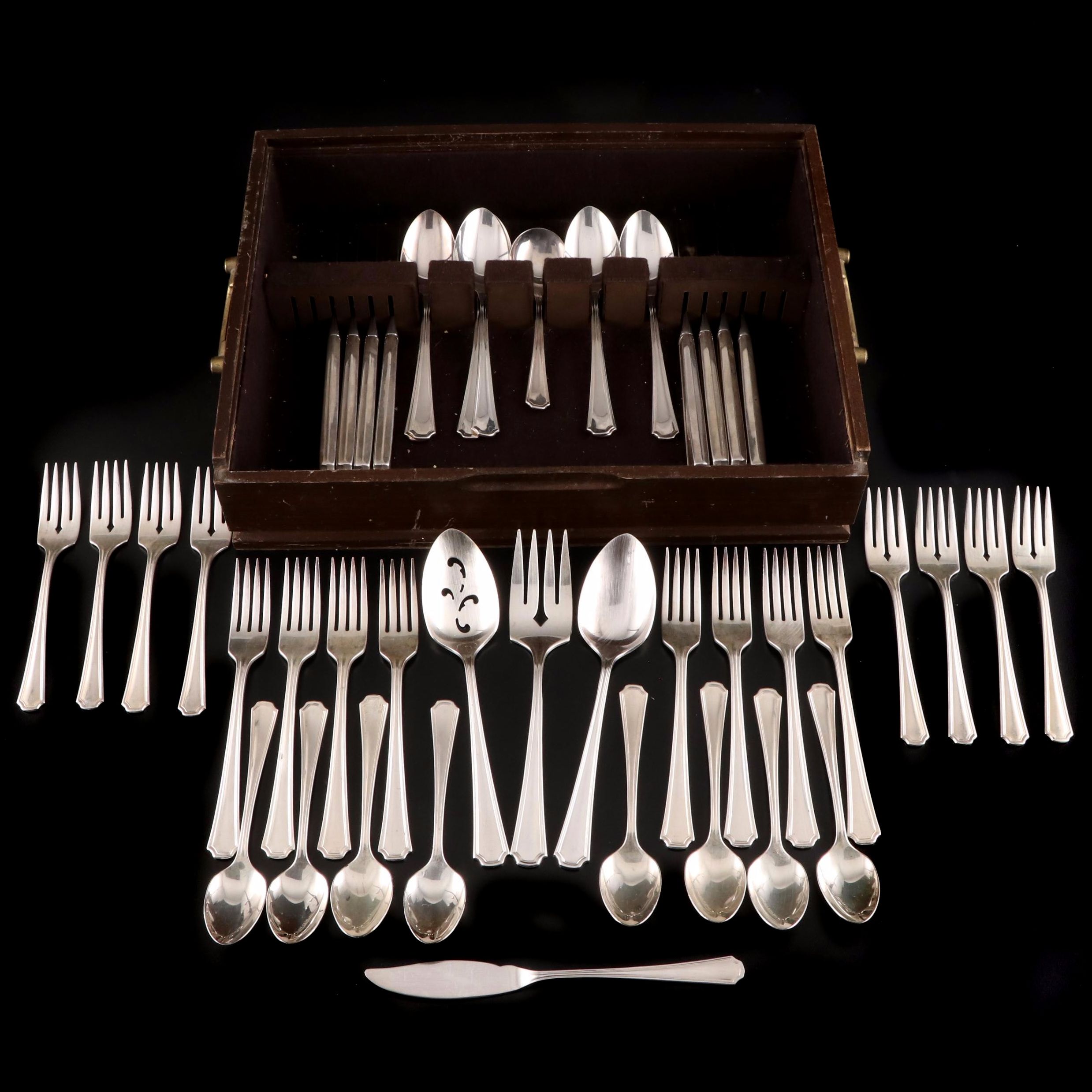 Oneida "Clairhill-Fairhill" Silver Plate Flatware and Utensils