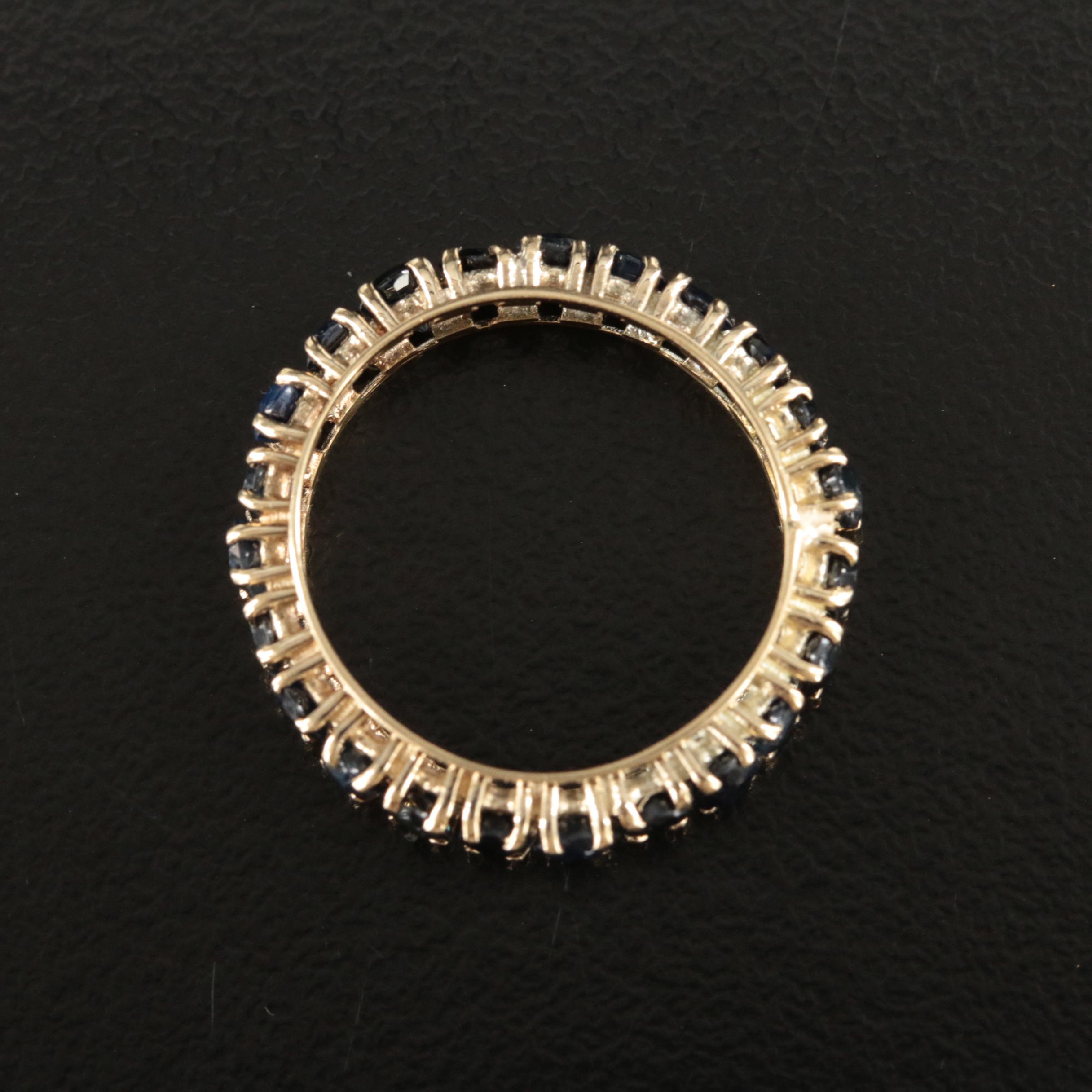 14K Sapphire Eternity Band
