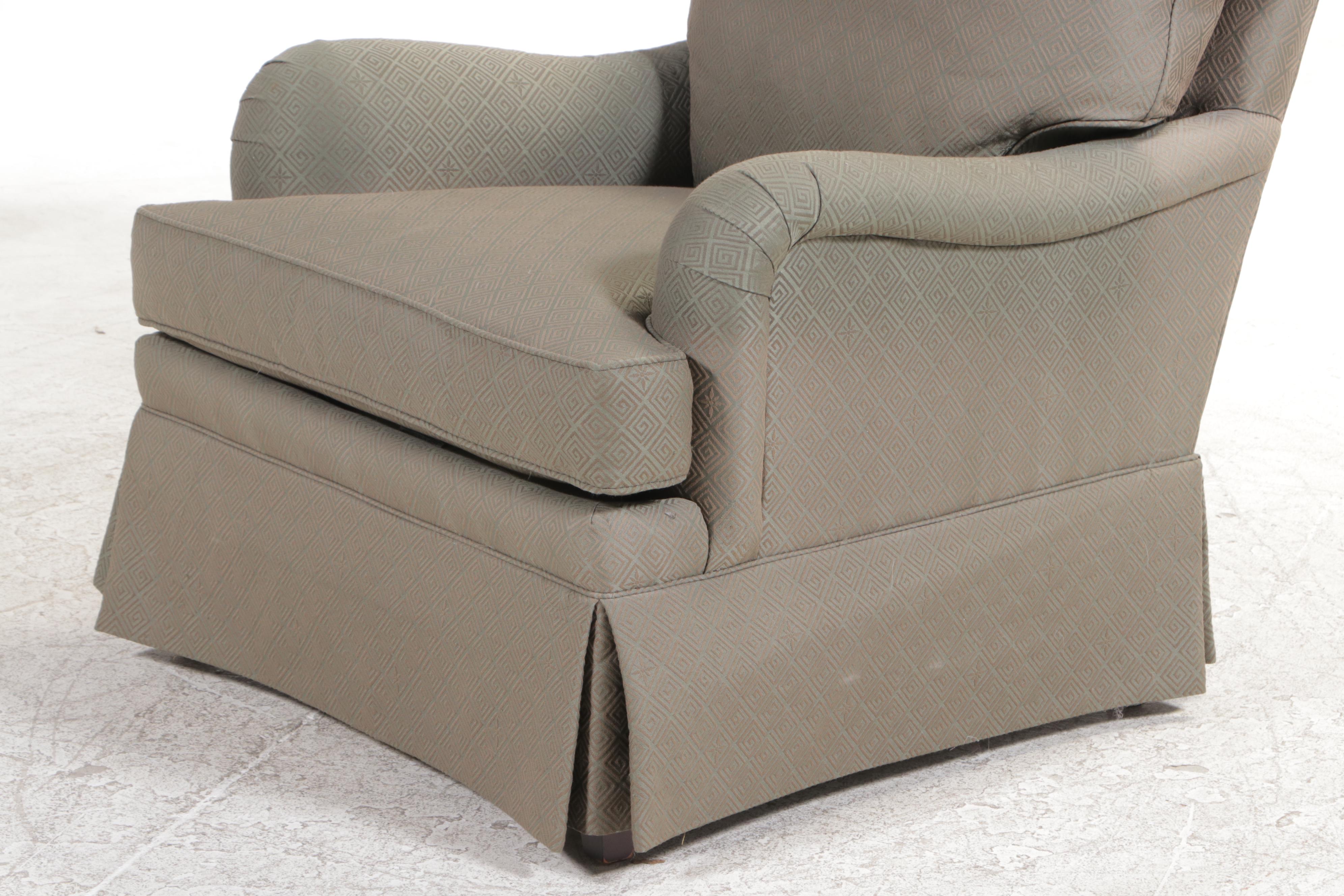 Sherrill Custom-Upholstered English Roll-Arm Easy Chair