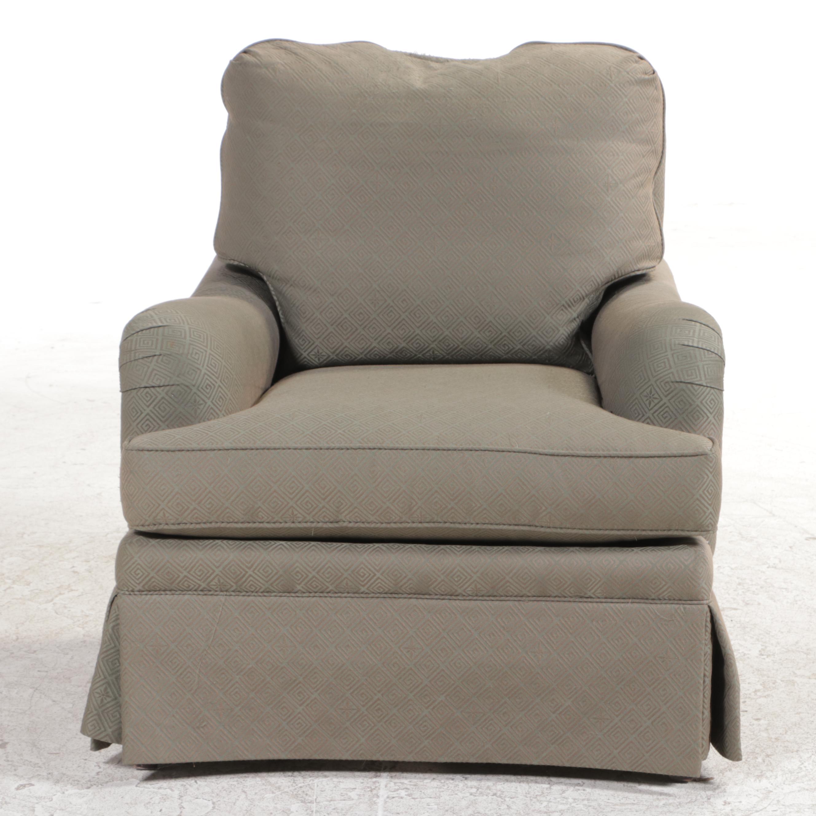 Sherrill Custom-Upholstered English Roll-Arm Easy Chair