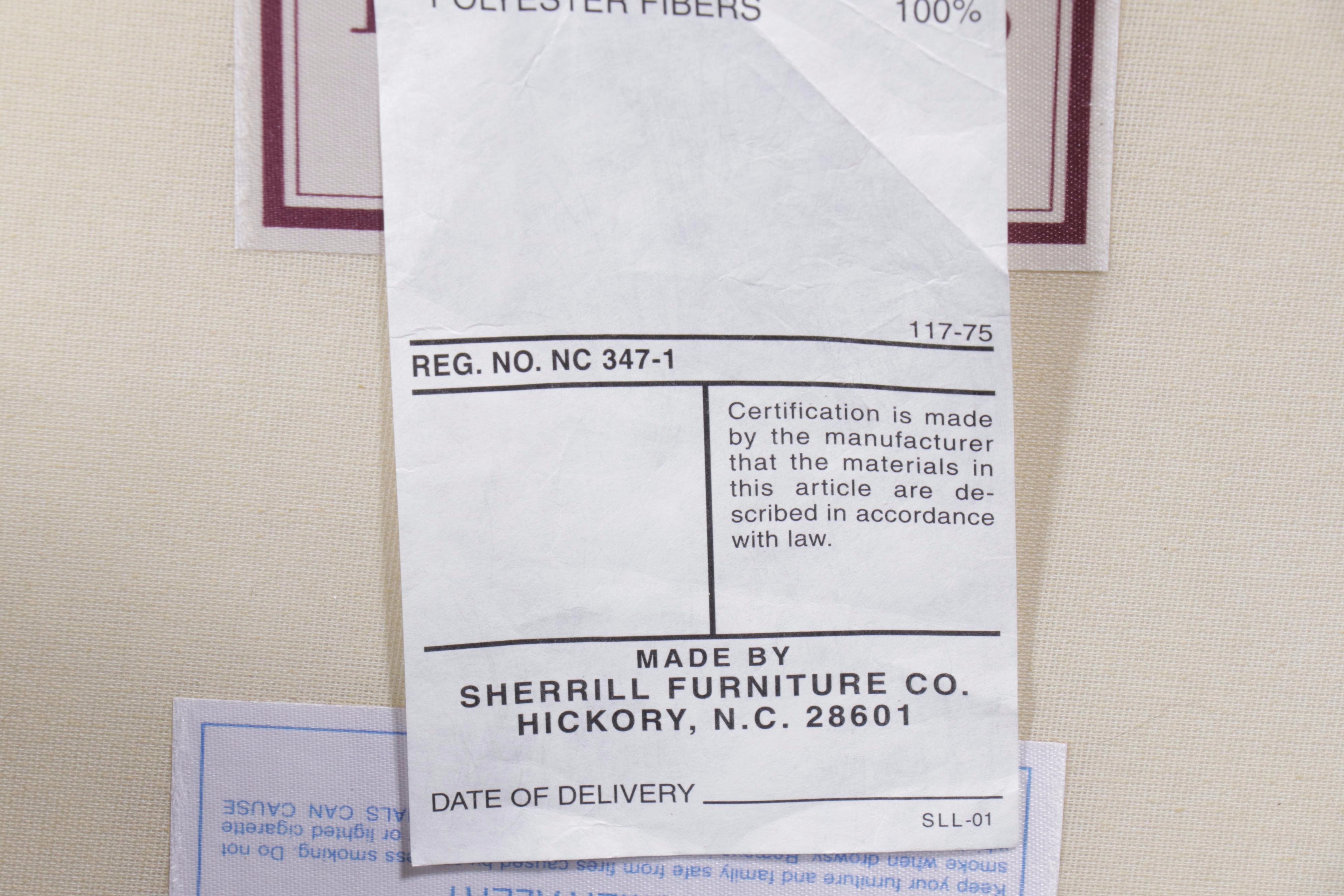 Sherrill Custom-Upholstered English Roll-Arm Easy Chair