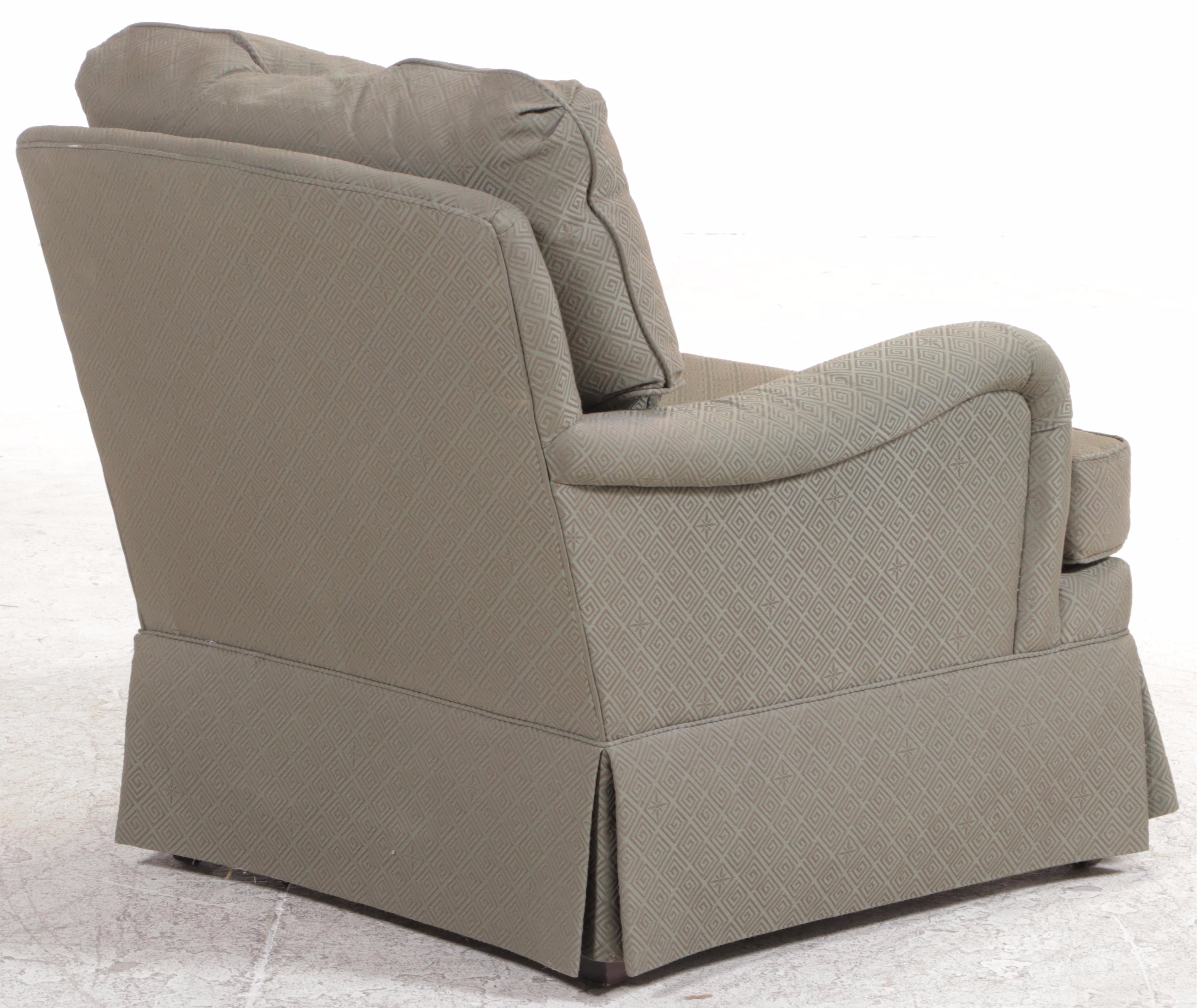 Sherrill Custom-Upholstered English Roll-Arm Easy Chair